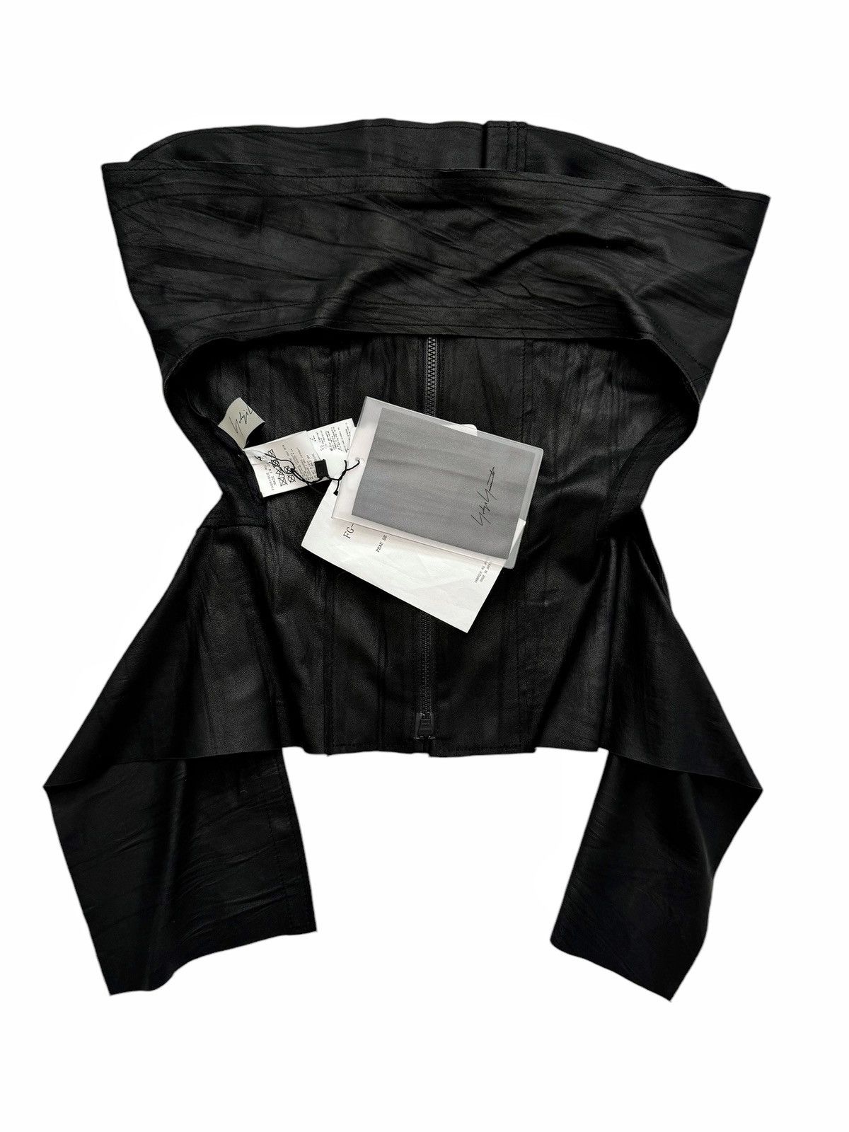 Yohji Yamamoto $1690 Goat Leather Wrap Corset Size M / US 6-8 / IT 42-44 - 5 Thumbnail