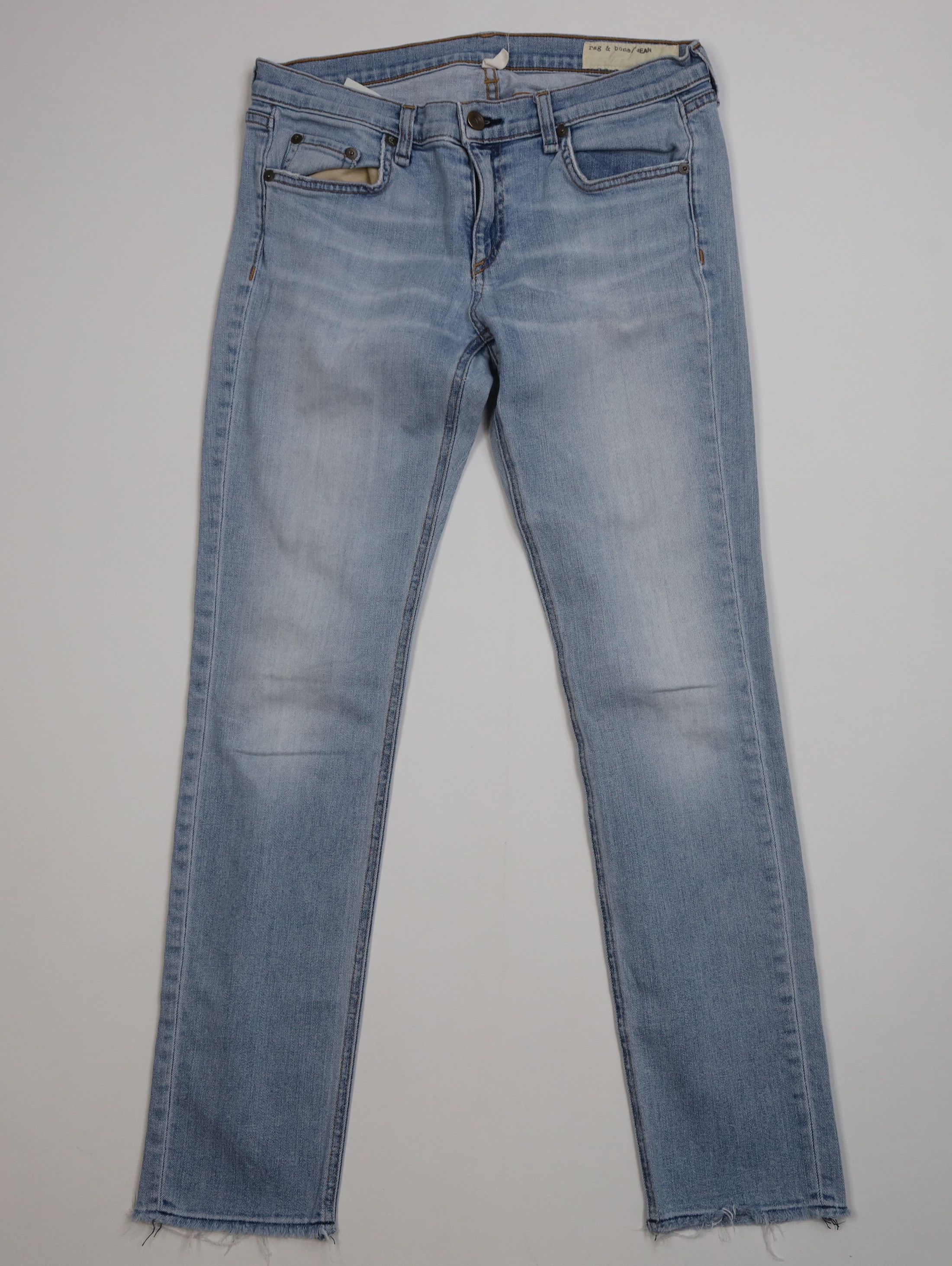 Rag & Bone rag & bone Low Rise Cropped Boyfriend Fit The Dre Jeans Blue Size 27" / US 4 / IT 40 - 1 Thumbnail