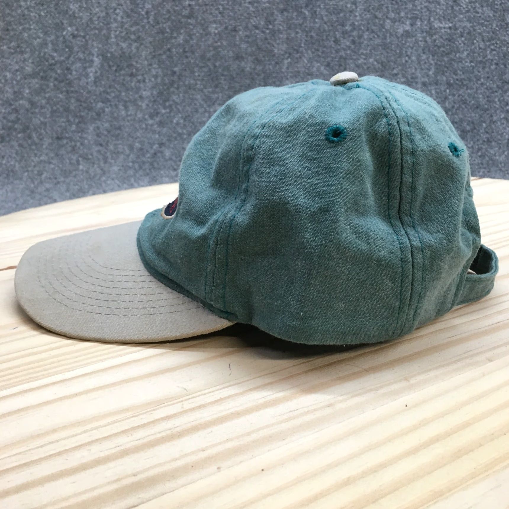 Vintage Willco Imports Florida Baseball Cap Hat Mens Green Gray One Size Fits All Cotton Canvas Adjustable Breathable Lightweight Caps Size ONE SIZE - 4 Thumbnail