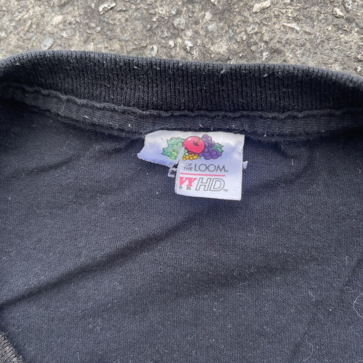 Fruit Of The Loom × Vintage Vintage Y2K FRUIT OF THE LOOM Blank Faded Black Shirt Size US XXL / EU 58 / 5 - 3 Thumbnail