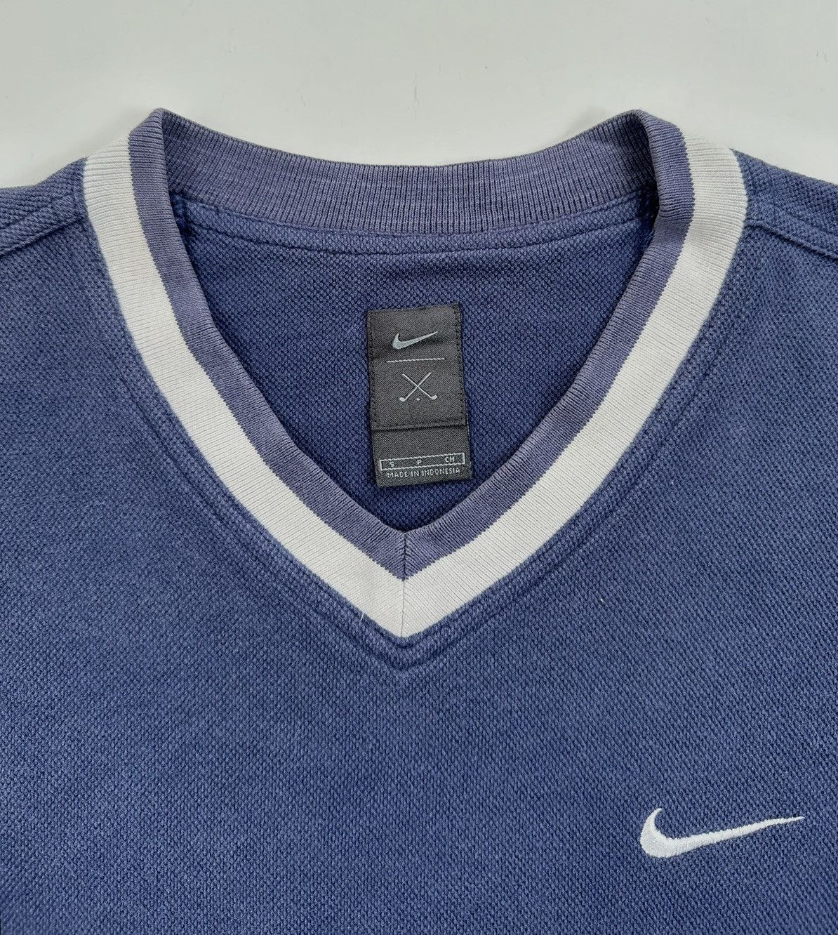Nike Vintage Nike Men's Navy Swoosh Pullover Size US S / EU 44-46 / 1 - 2 Thumbnail