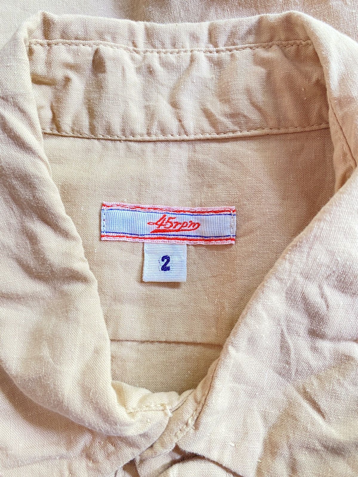 45rpm 45rpm Light Brown 3/4 Sleeve Pullover Blouse Size XS / US 0-2 / IT 36-38 - 4 Thumbnail