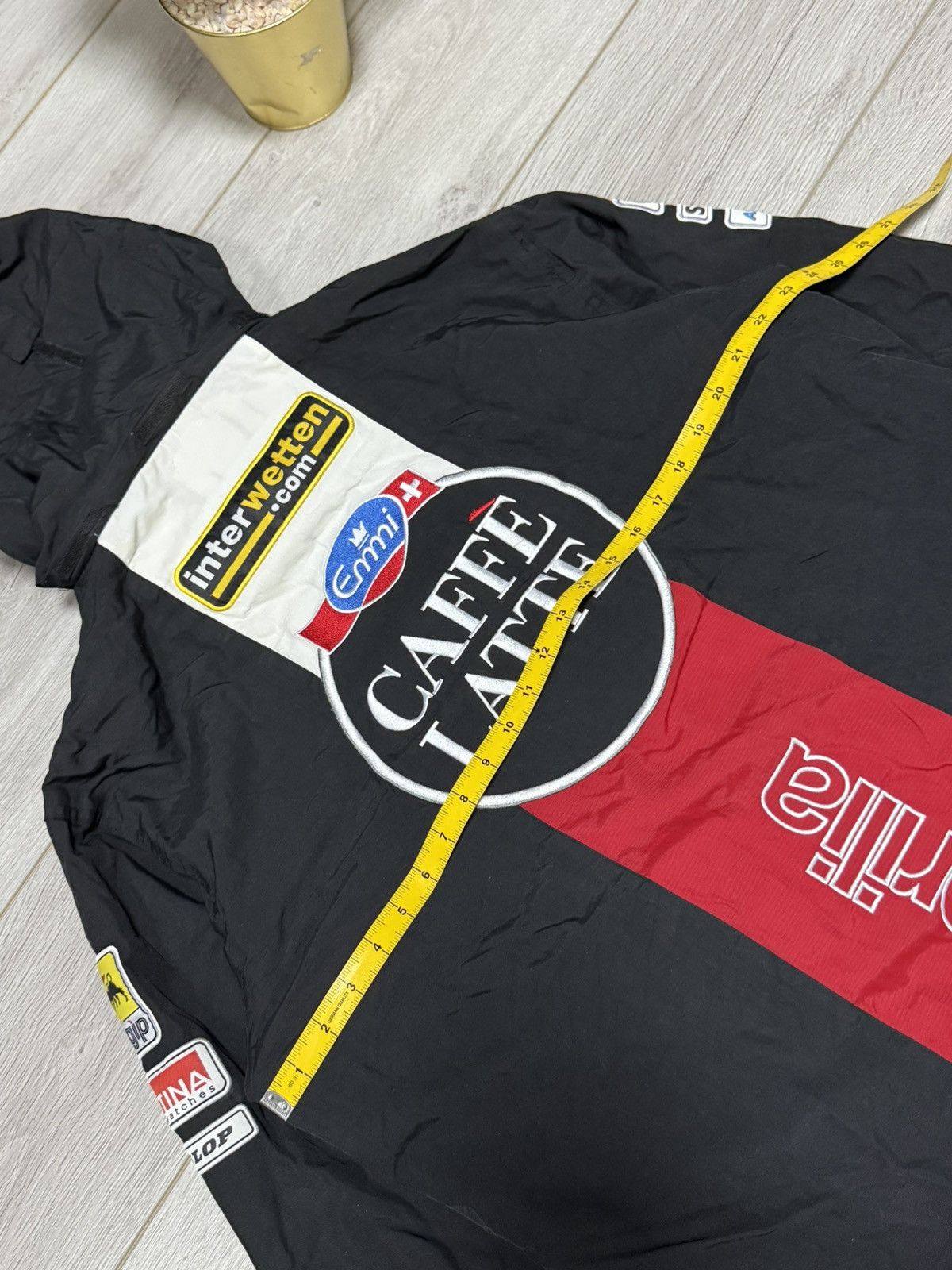 Vintage Caffe Latte Dread Aprilia jacket hooded zip racing team Size US L / EU 52-54 / 3 - 7 Thumbnail