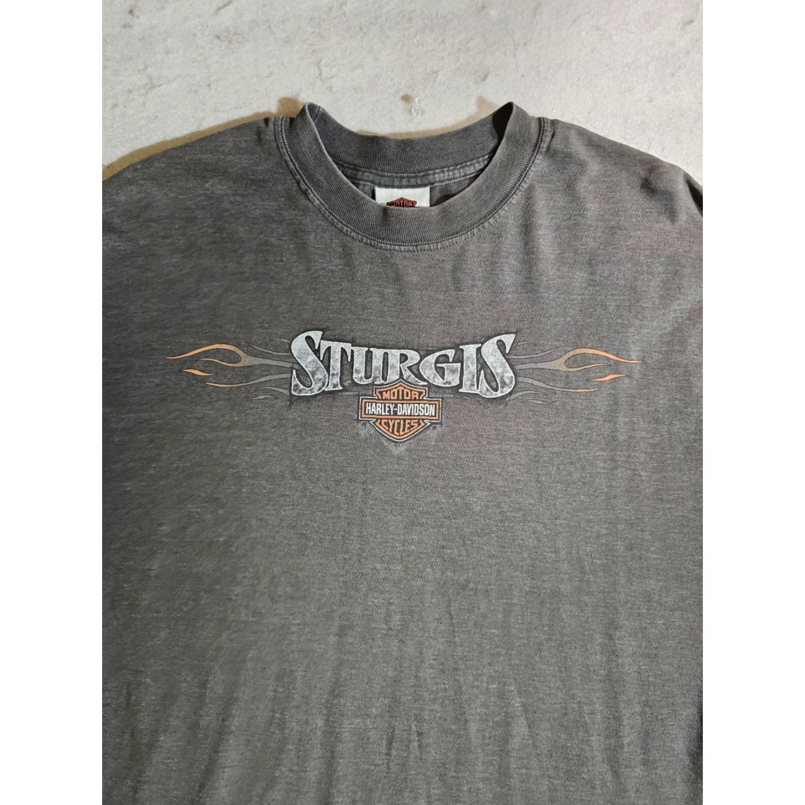 Harley Davidson VINTAGE Harley Davidson HD Sturgis Motorcycle Graphic T-shirt 2005 Mens Size XL Gray Size US XL / EU 56 / 4 - 2 Thumbnail