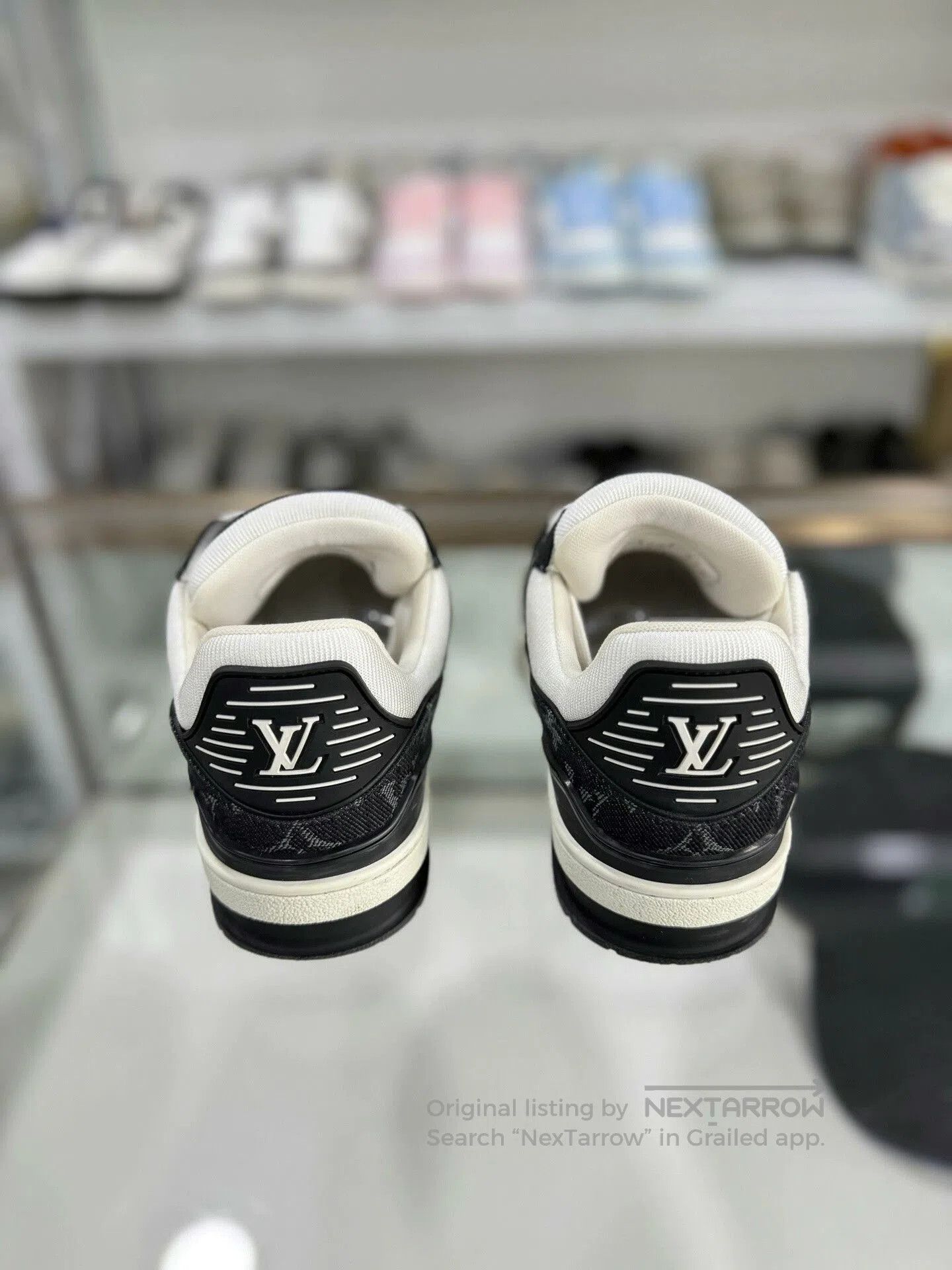 Louis Vuitton Louis Vuitton Black and White Trainers. Size US 7.5 / IT 37.5 - 3 Thumbnail