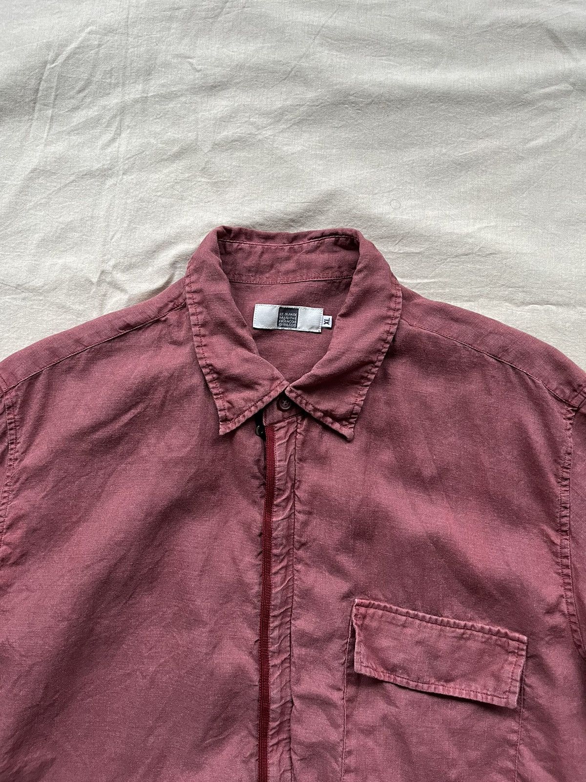 Marithe + Francois Girbaud Marithé + François Girbaud Linen Zip Shirt Size US L / EU 52-54 / 3 - 6 Thumbnail