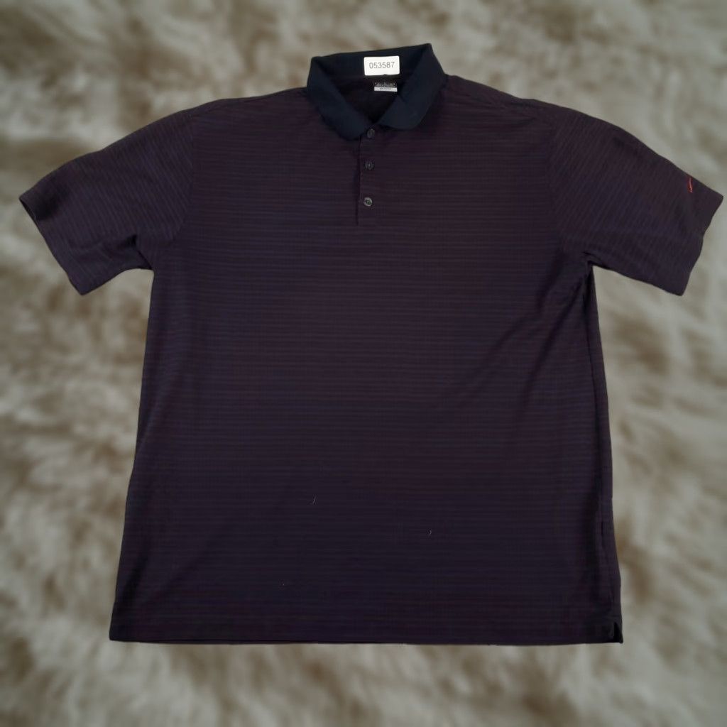 Nike Nike Polo Shirt Men XL Red Stripe Dri-Fit Golf Short Sleeve Polo Size US XL / EU 56 / 4 - 1 Thumbnail