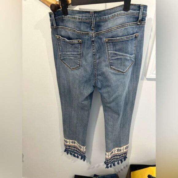 Other LIKE NEW- DRIFTWOOD COLETTE TASSEL HEM BOHO JEANS Size 29" - 6 Thumbnail