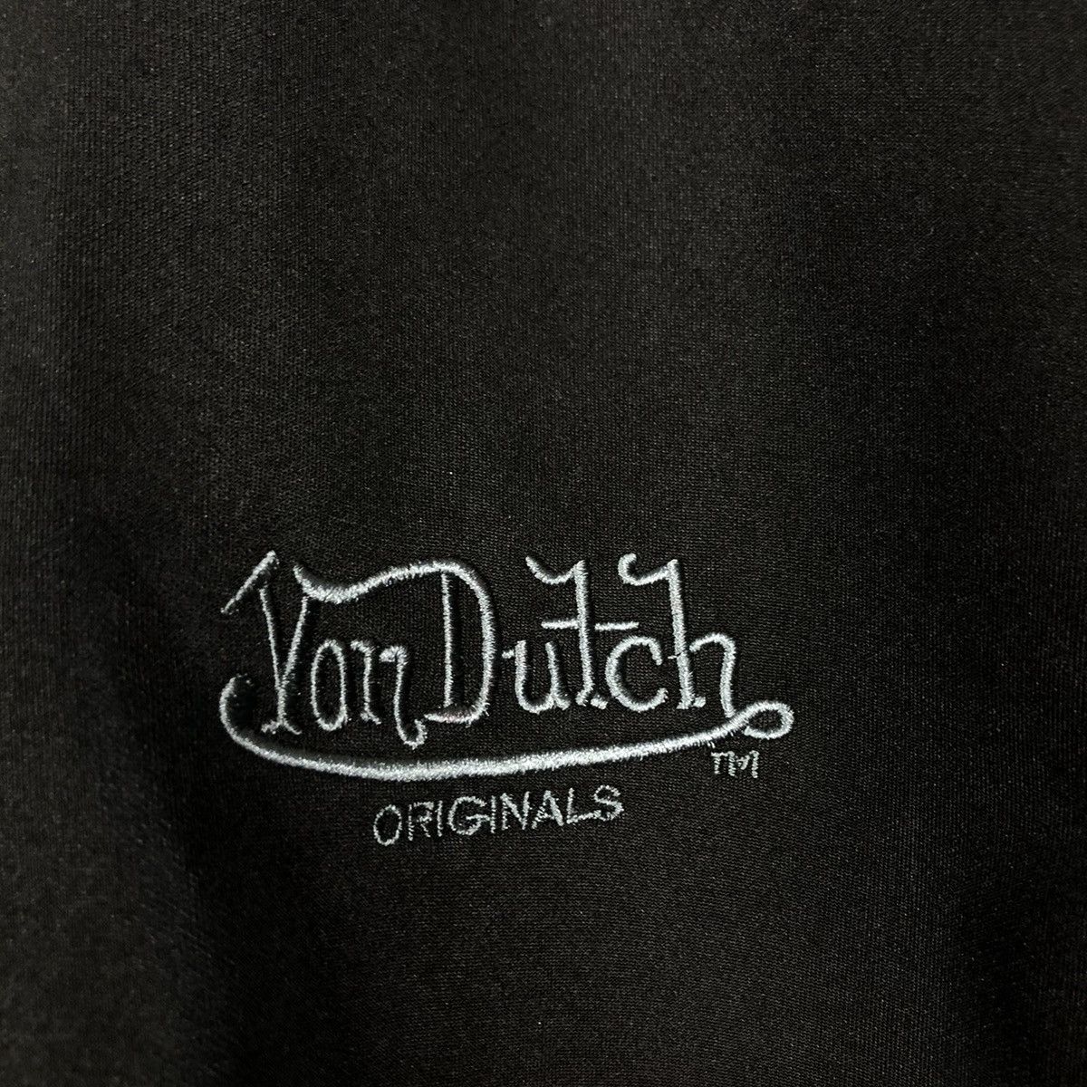 Japanese Brand 🔥Vintage Biker Jacket Von Dutch Leather Handling Big Logo Size US XXL / EU 58 / 5 - 18 Thumbnail