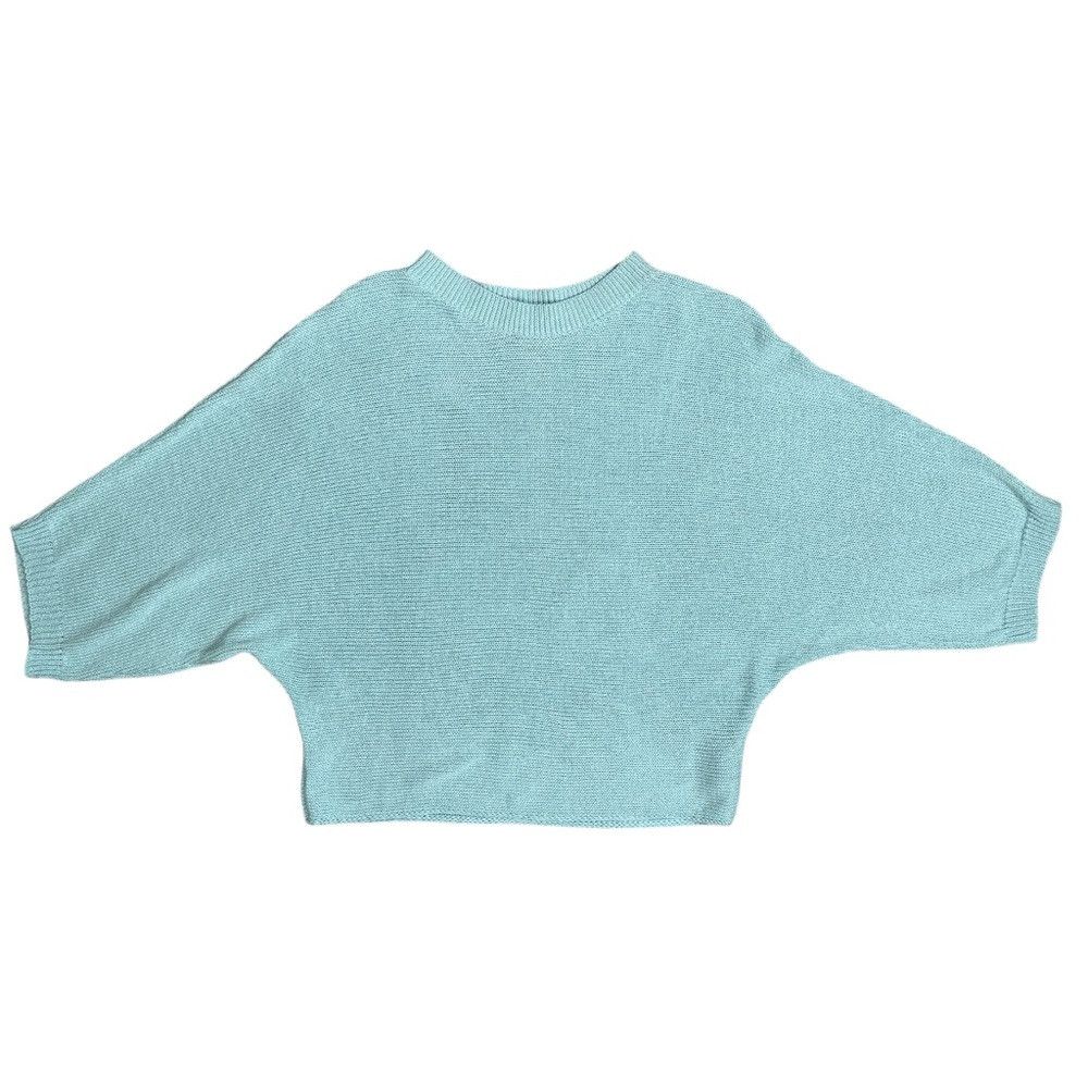 Zara Zara Knit Bat Sleeve Light Blue Sweater Size M Size M / US 6-8 / IT 42-44 - 4 Thumbnail