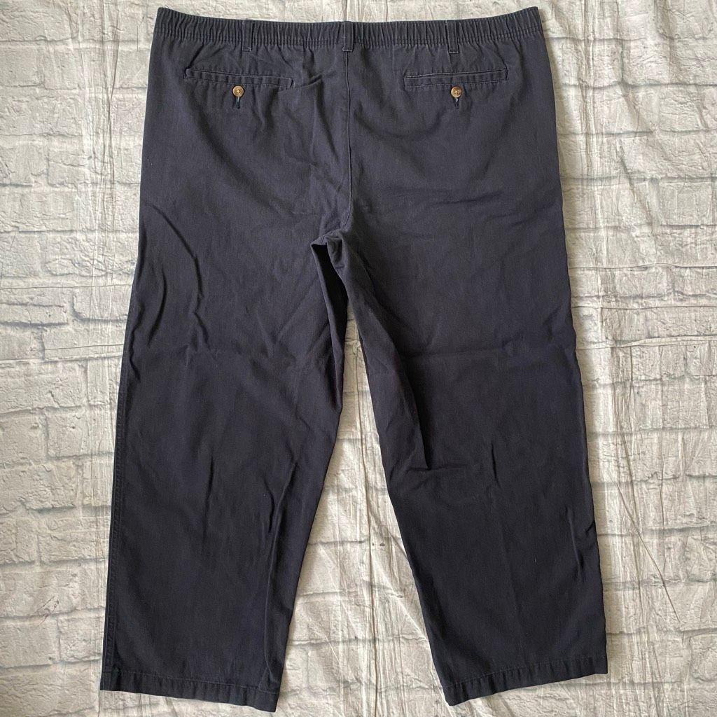 George George men 42x30 pull on chino pants w/front pockets black Size US 42 / EU 58 - 8 Thumbnail