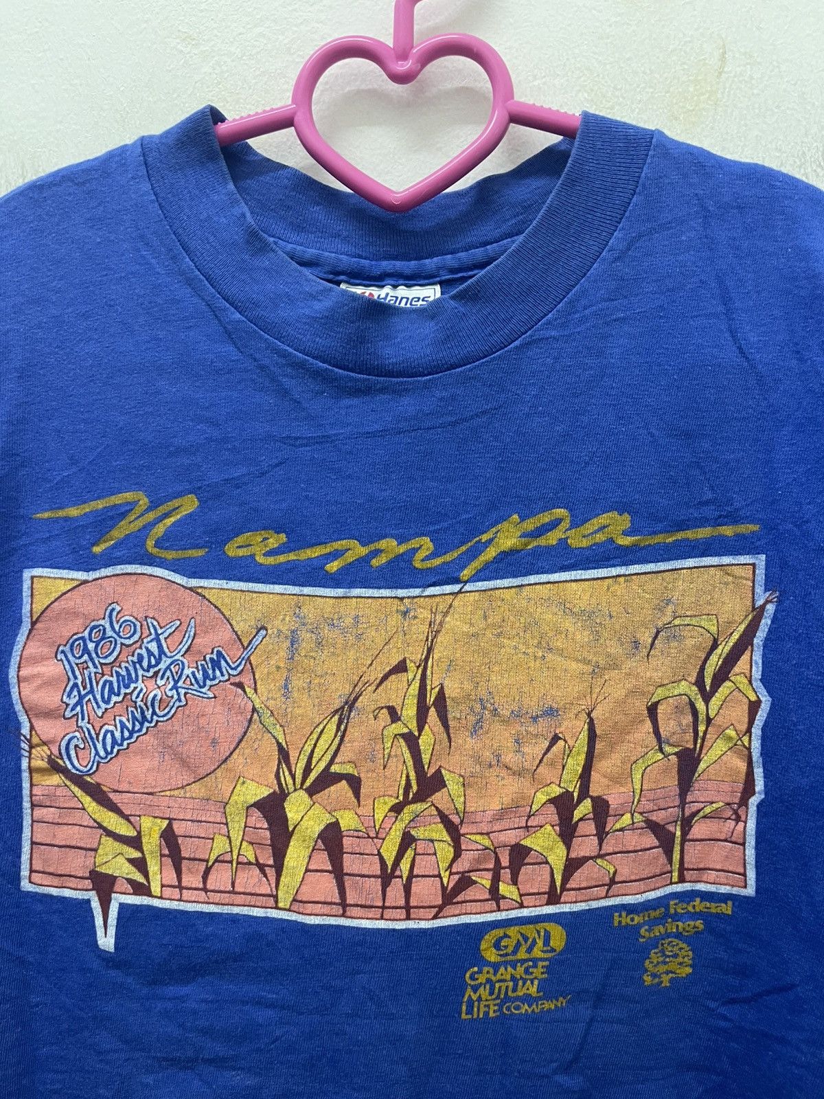 Vintage Rare 1986 Vintage HARVEST CLASSIC RUN Nampa Hanes USA Tee Size US L / EU 52-54 / 3 - 2 Thumbnail