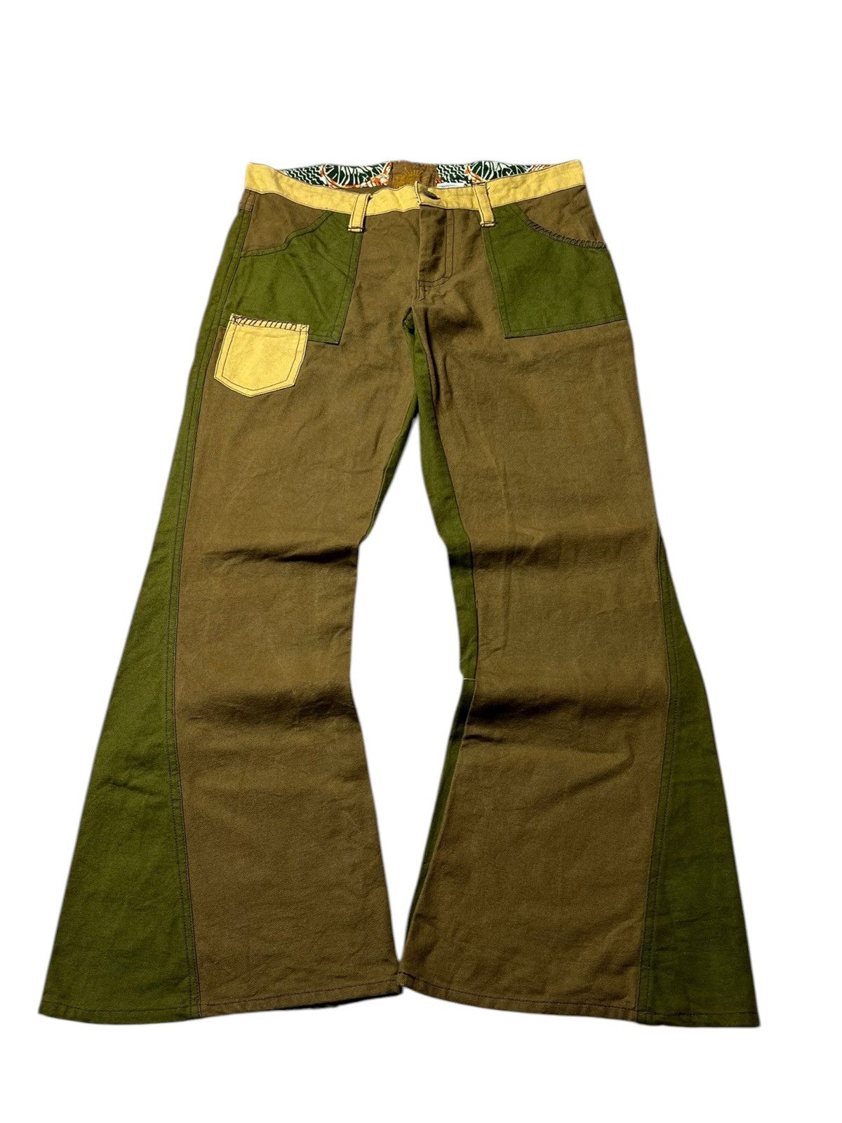 Japanese Brand Crazy Japanese Amina Flared Pants Size US 30 / EU 46 - 1 Thumbnail