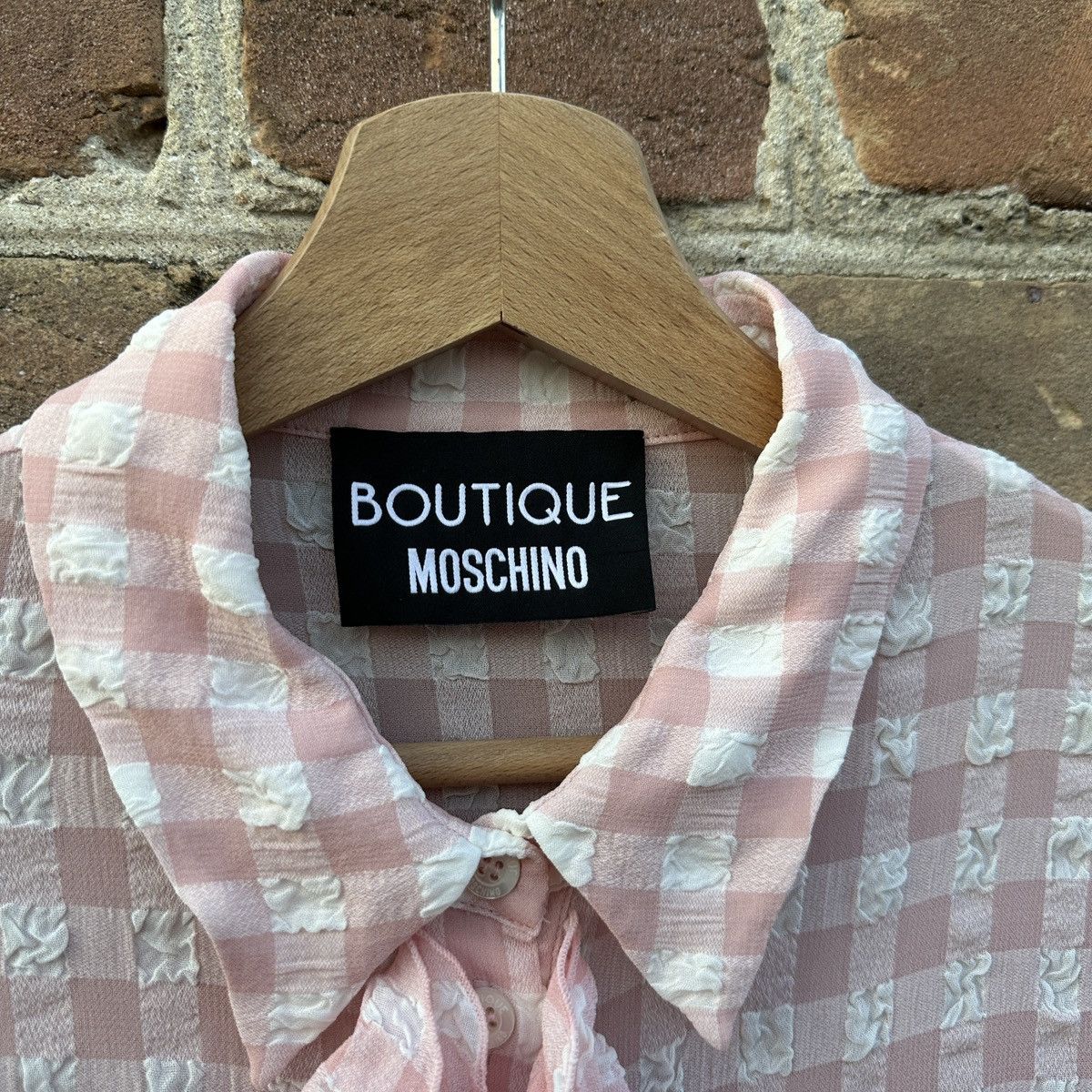 Boutique Moschino Boutique Moschino Ruffle Button Up Shirt Frill Vintage Rare Size M / US 6-8 / IT 42-44 - 18 Thumbnail
