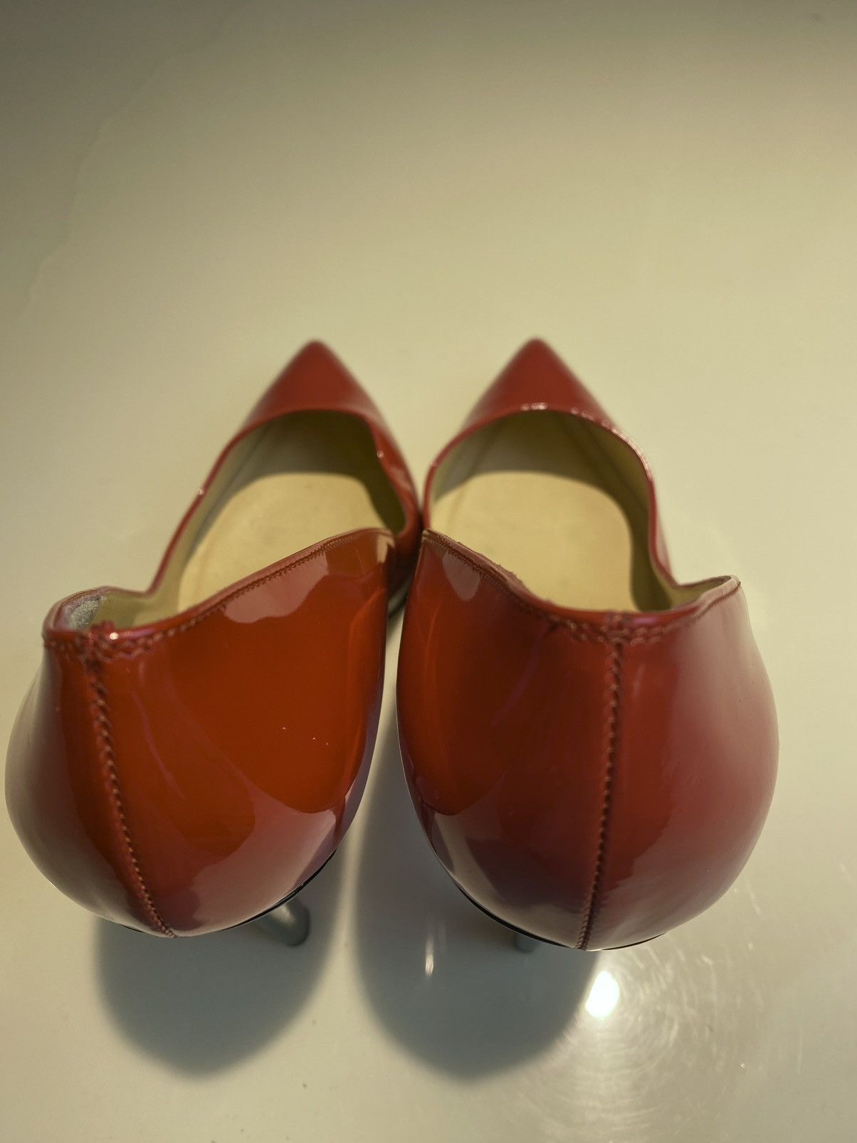 Christian Louboutin Christian Louboutin Red Patent Pigalle Plato Heels 35 Size US 5 / IT 35 - 3 Thumbnail