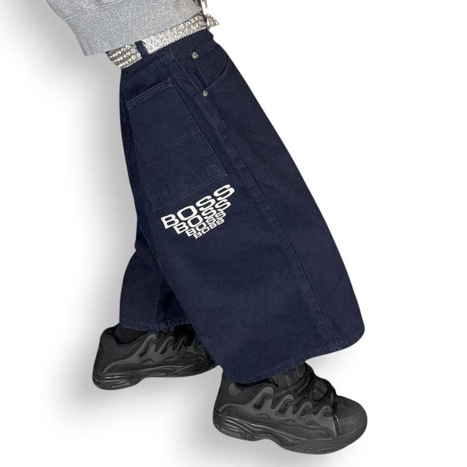 Hugo Boss Boss Y2K Baggy Wide Leg Vintage Style Jorts Size US 40 / EU 56 - 1 Thumbnail