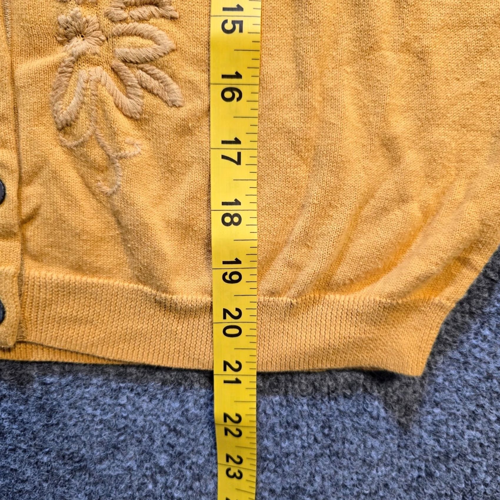 Vintage Sundance Sweater Cardigan Shirt Womens Size M Yellow Embroidery Capsule Casual Bohemian 90s? Size M / US 6-8 / IT 42-44 - 6 Thumbnail