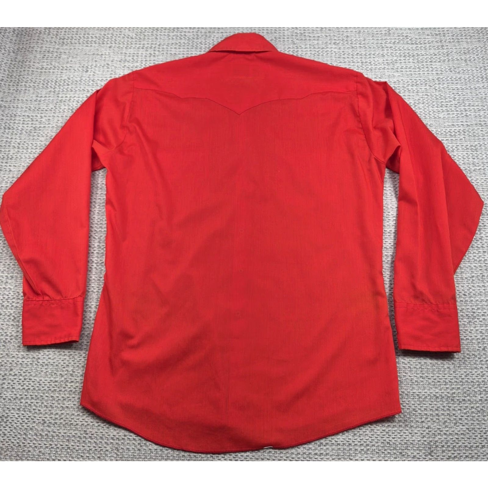 Vintage VINTAGE Dickson-Jenkins Pearl Snap Shirt Mens Large Red Western Cowboy 70s 80s Classic Retro USA Cowboy Shirt Mens Large Red Pearl Snap Western Shirt Size US L / EU 52-54 / 3 - 6 Thumbnail