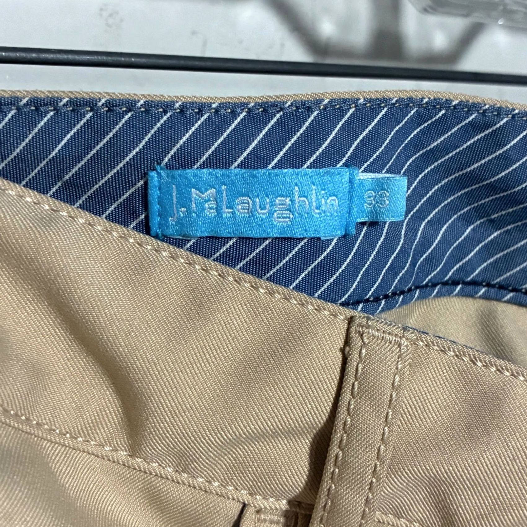 J.McLaughlin J.McLaughlin Recycled Polyester 5-Pocket Performance Pants Mens 33 Khaki Tan Size US 33 - 5 Thumbnail