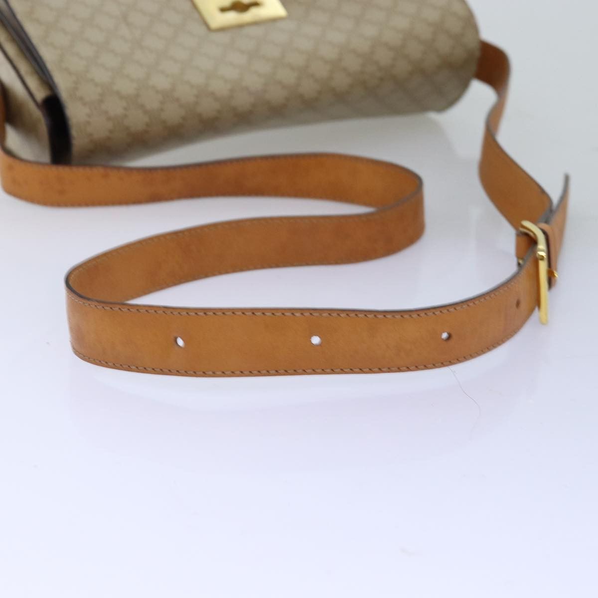 Celine CELINE Macadam Canvas Shoulder Bag Beige Size ONE SIZE - 7 Thumbnail