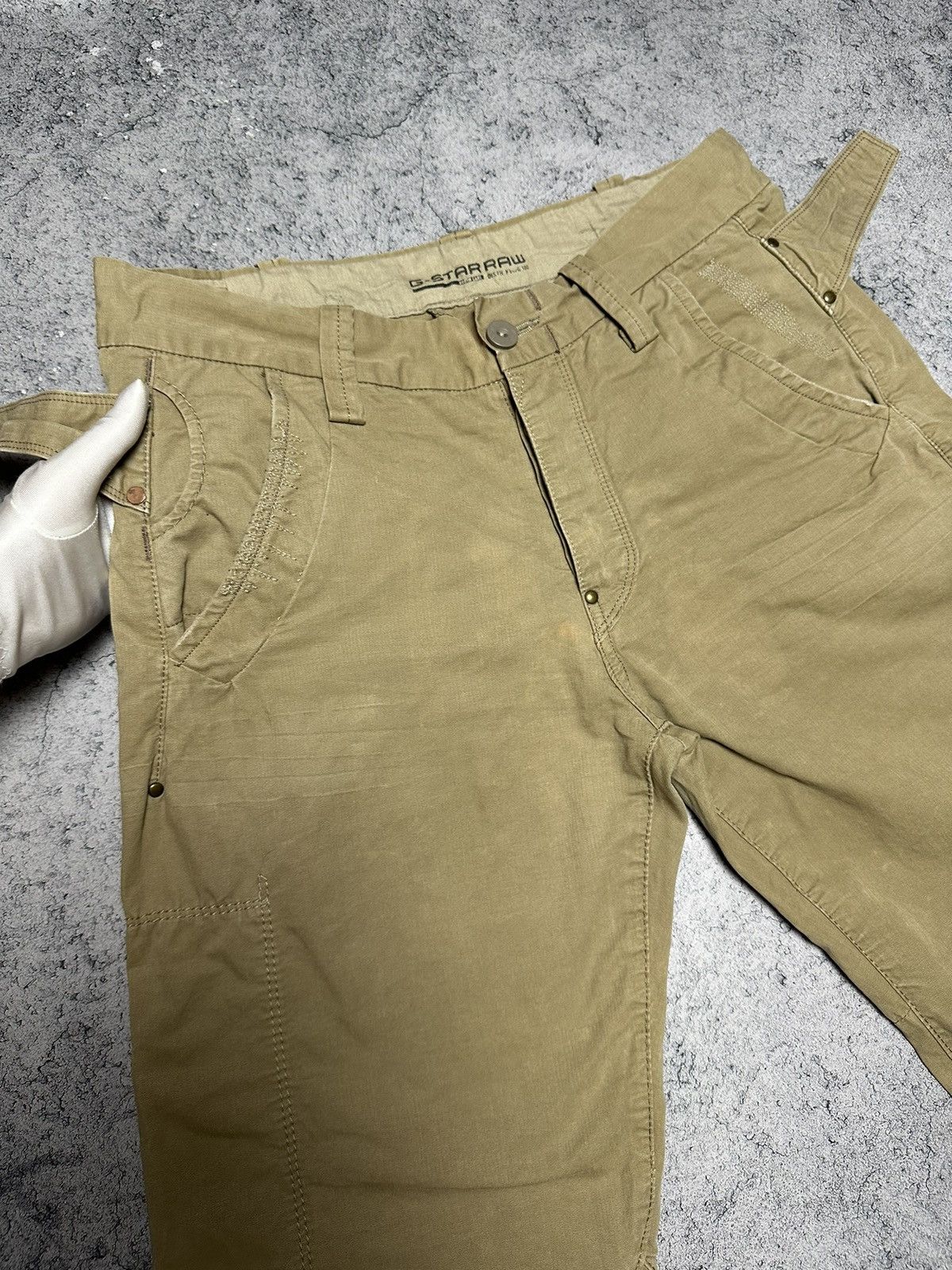 G-Star Vintage G Star Raw Military Style Y2K Distressed Baggy Pants Size US 32 / EU 48 - 6 Thumbnail