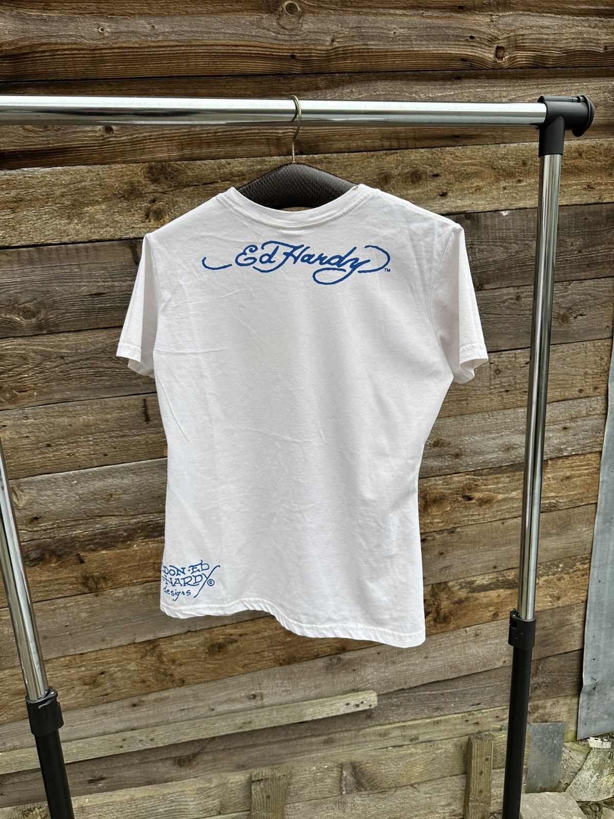 Christian Audigier × Ed Hardy × Japanese Brand Vintage Ed hardy by Christian audigier women's tee T-shirt Size XL / US 12-14 / IT 48-50 - 6 Thumbnail