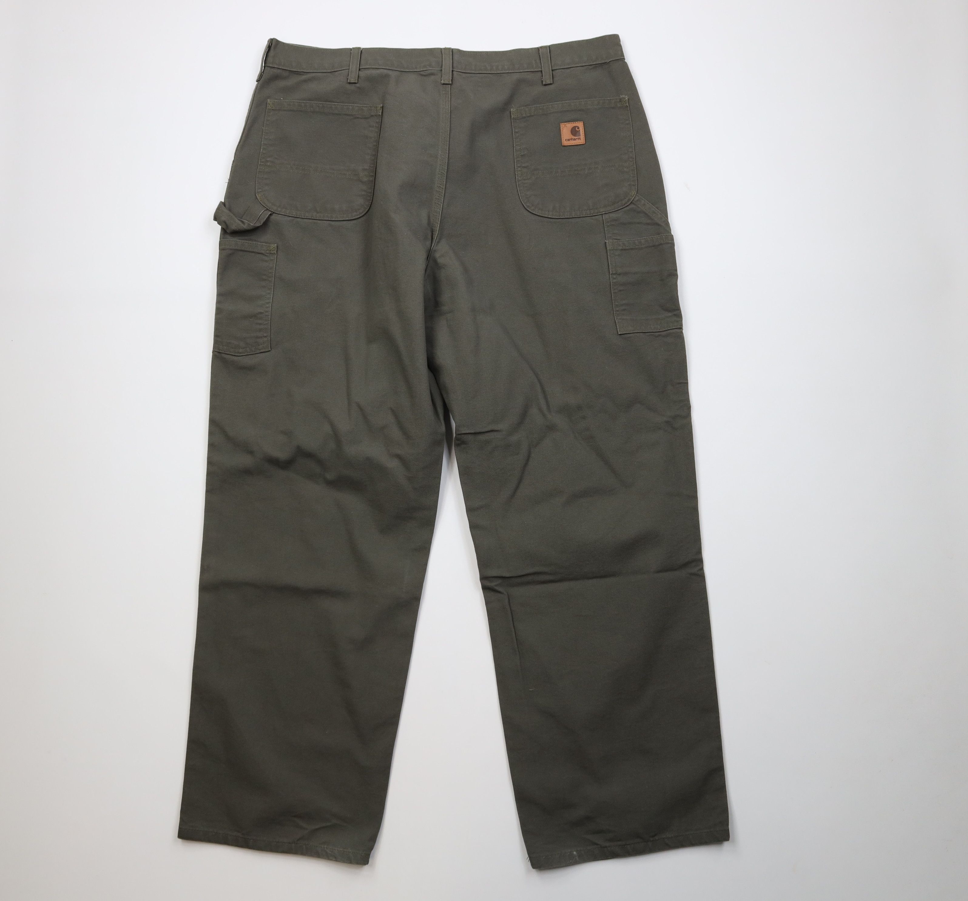 Carhartt Vintage Y2K Carhartt Wide Leg Dungaree Pants Moss Green Size US 42 / EU 58 - 9 Thumbnail