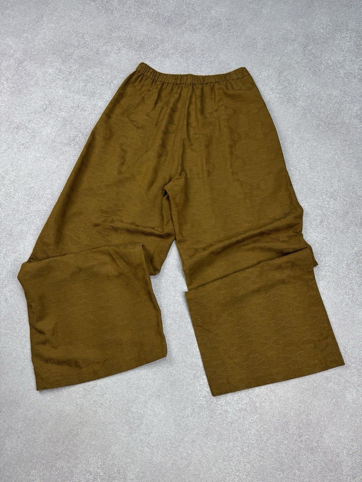 Gudrun Sjoden Gudrun Sjoden Brown Relaxed Wide Leg Flowers Pull On Pants Size 34" / US 12 / IT 48 - 11 Thumbnail