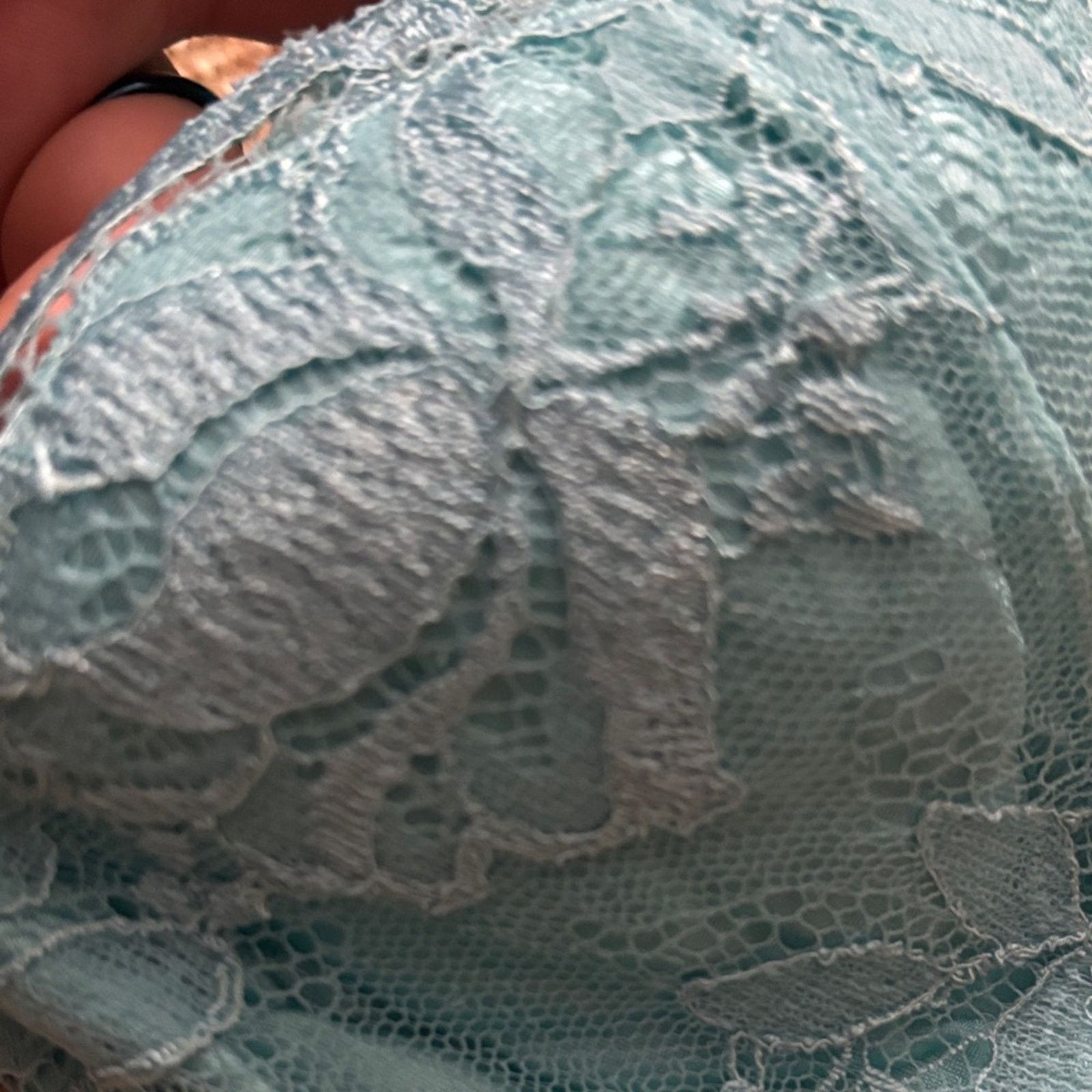 La Perla La Perla Turquoise Lace Bra 38C Size ONE SIZE - 9 Thumbnail