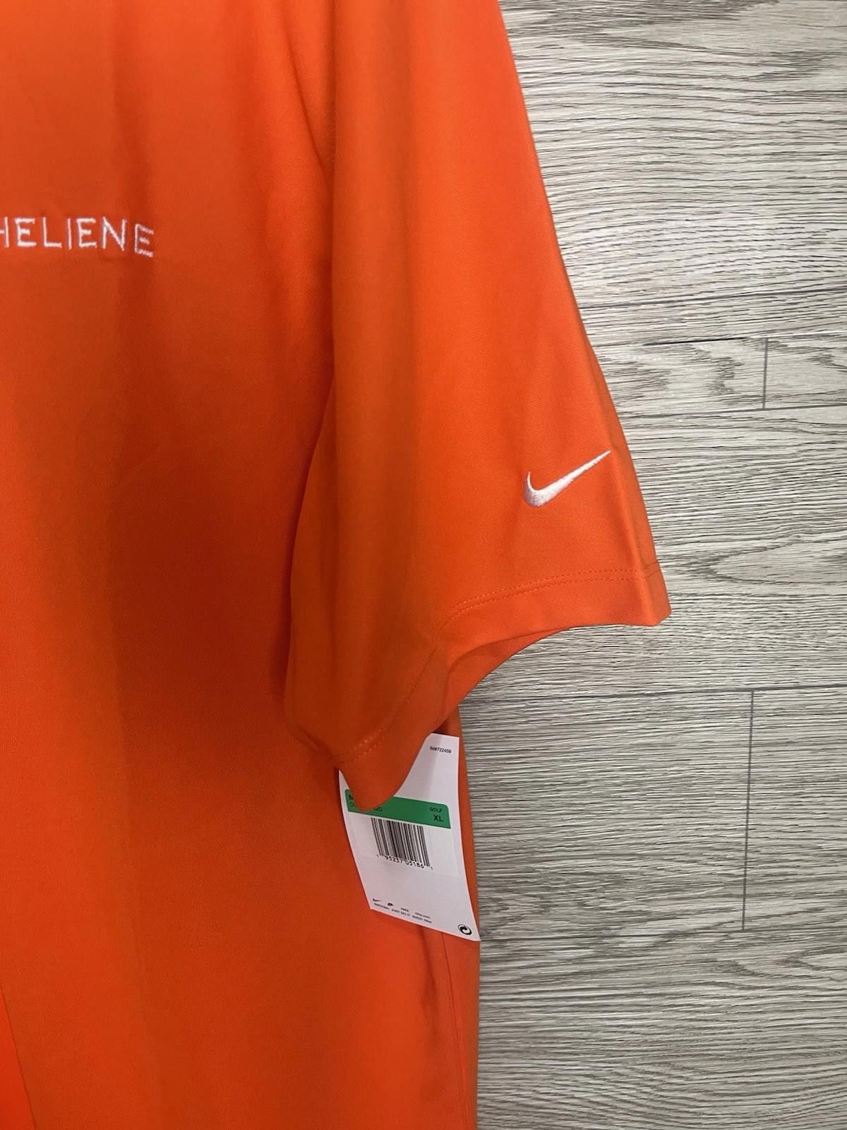Nike Nike Dri Polo Orange NWT Fit XL Golf Work Size US XL / EU 56 / 4 - 4 Thumbnail