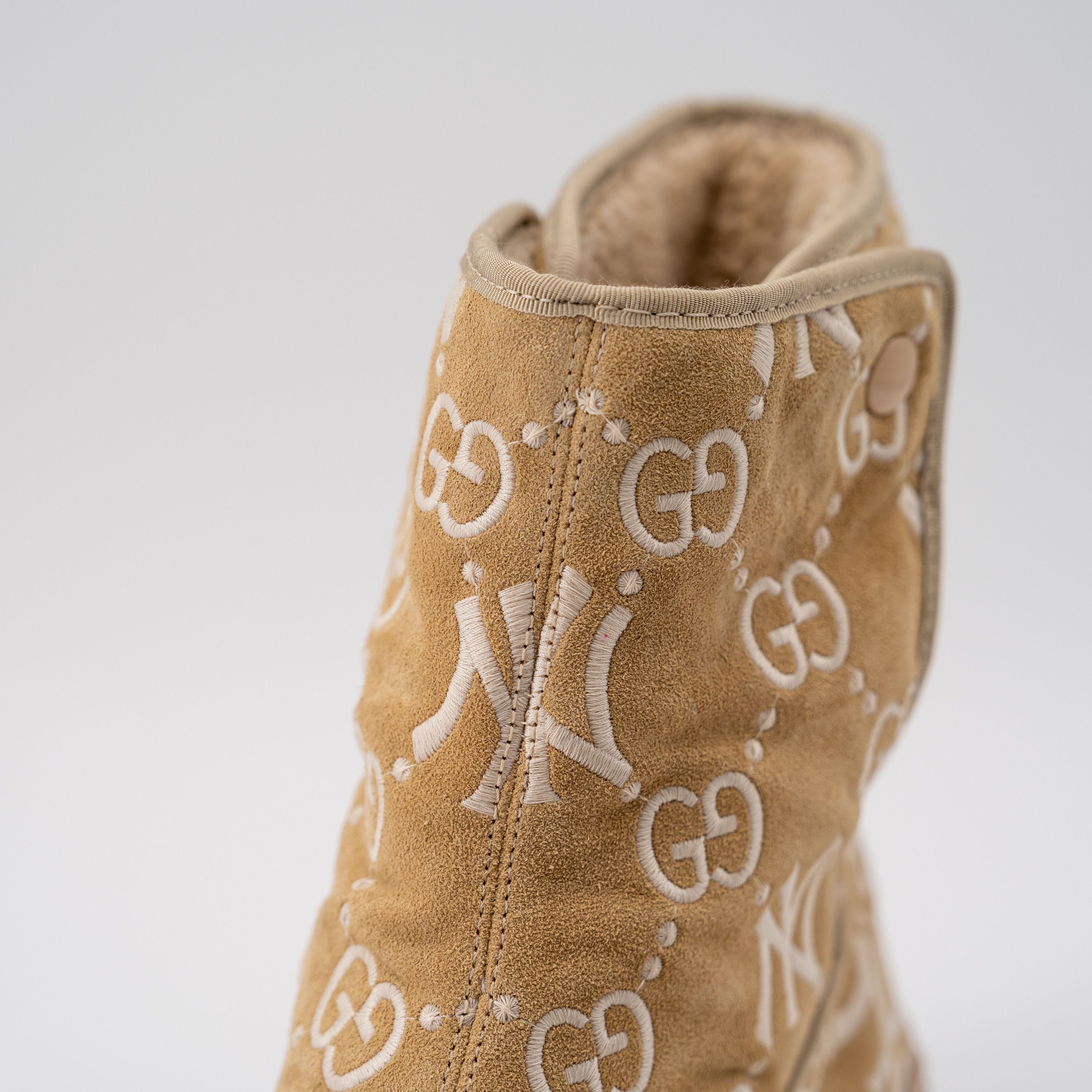Gucci size 11G - Gucci Yankees Ankle Boots Beige GG NY MLB Size US 11.5 / EU 44-45 - 5 Thumbnail