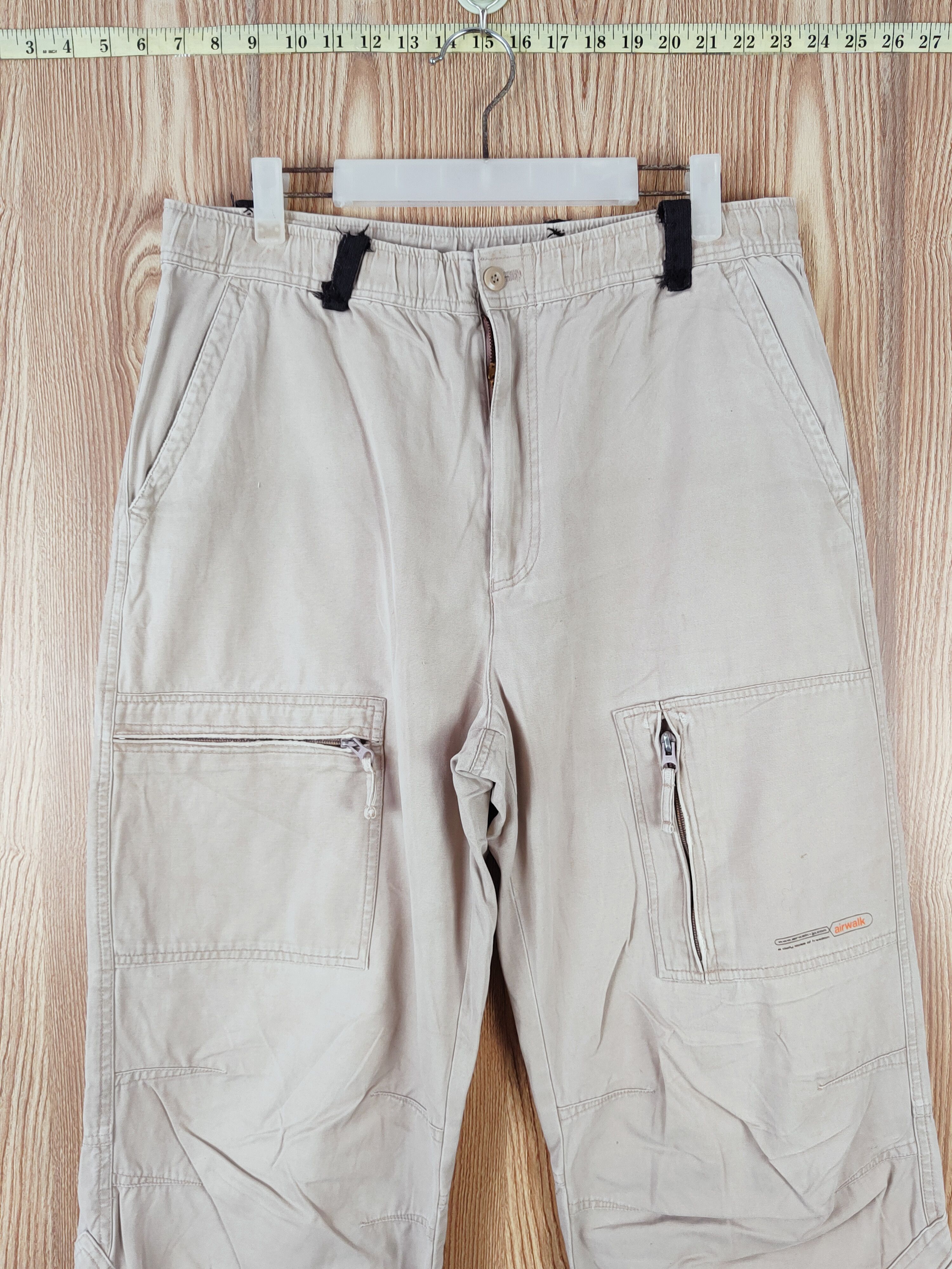 Airwalk Airwalk Beige Multipocket Tactical Cargo Pants #W774 Size US 32 / EU 48 - 2 Thumbnail