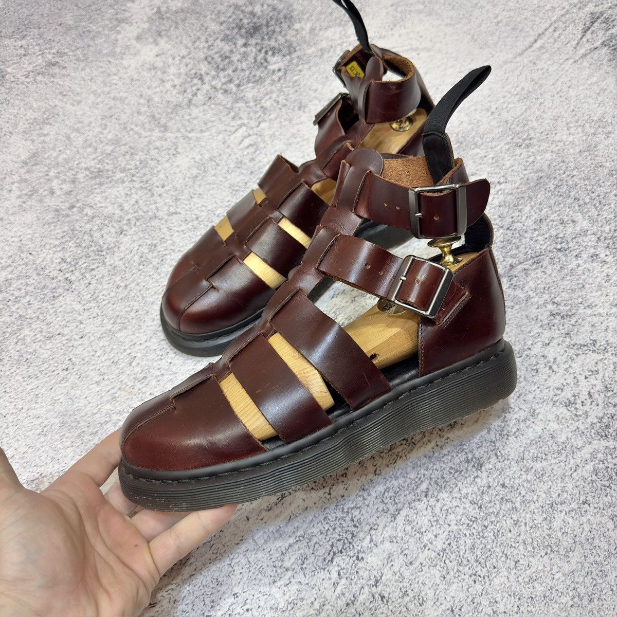 Dr. Martens Dr. Martens Geraldo Gladiator Leather Sandals US9 UK8 EU42 Size US 9 / EU 42 - 2 Thumbnail
