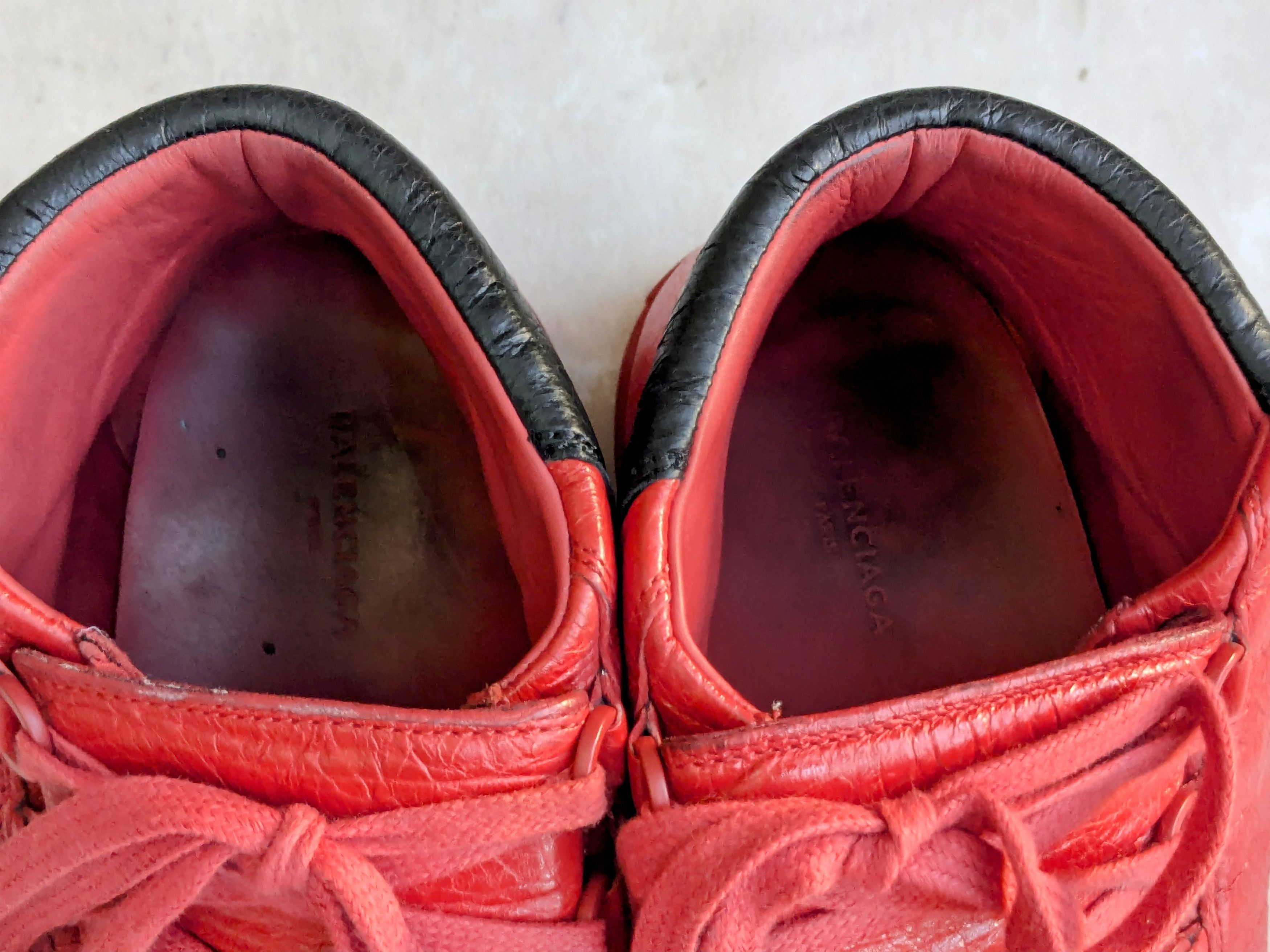 Balenciaga Balenciaga Arena Sneakers Red Black 11 Leather High Tops Size US 11 / EU 44 - 7 Thumbnail