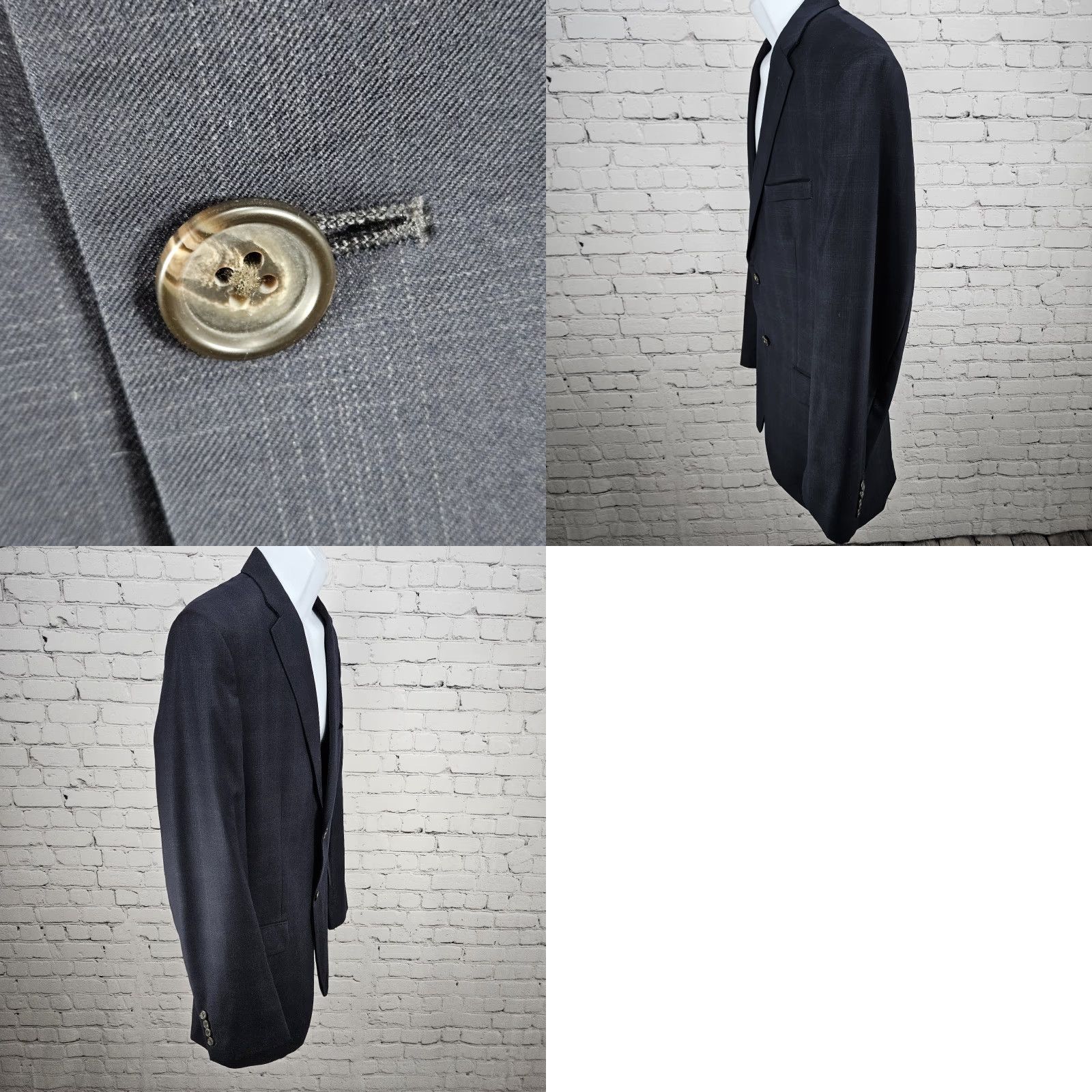 Ralph Lauren Ralph Lauren Sport Coat Navy 100% Wool 2 Button Notch Blazer 44R Men Single-Breasted Size 44R - 9 Thumbnail