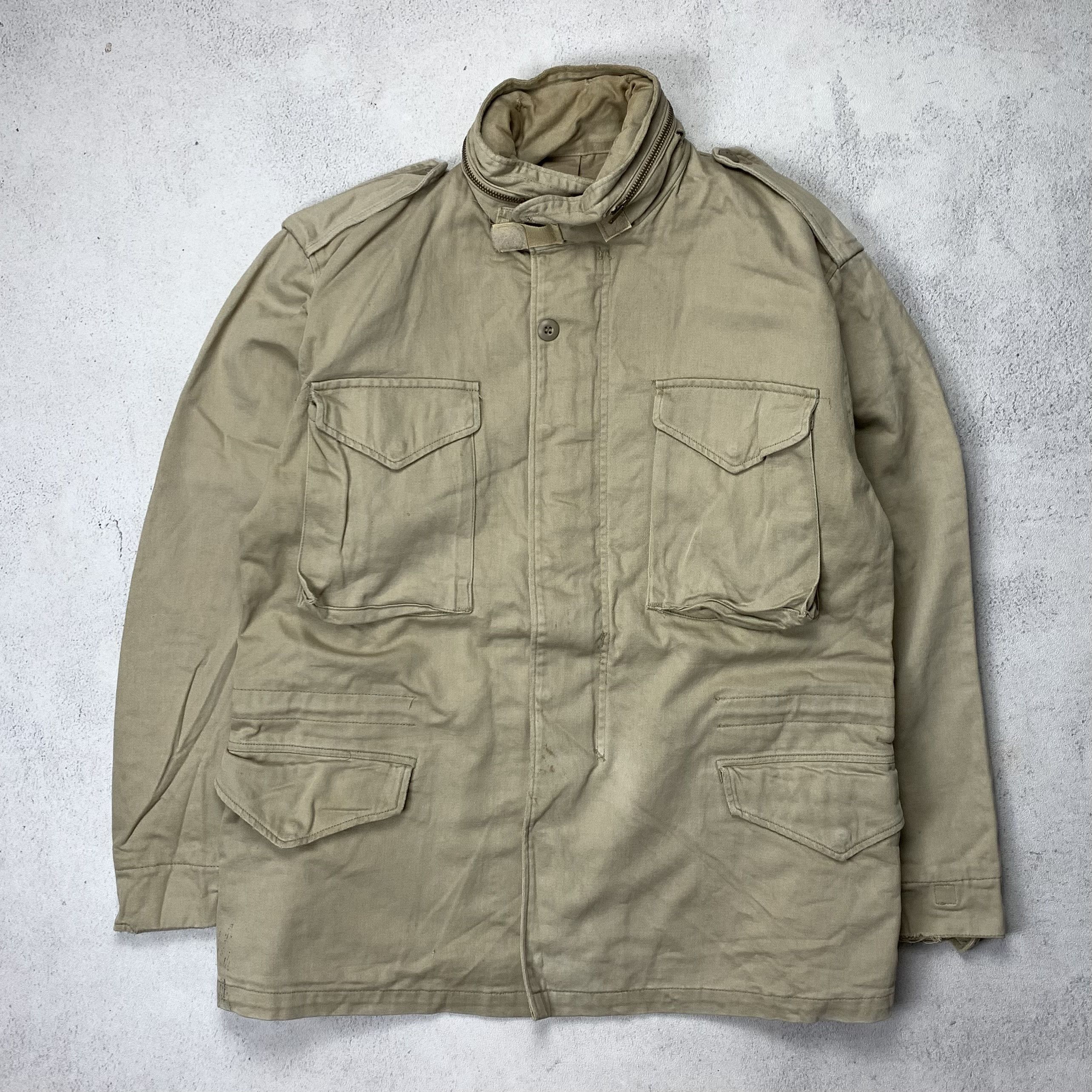 Veste Militaire Vintage ALPHA INDUSTRIES M-65 Field Jacket - Taille M - Kaki - Très Bon état