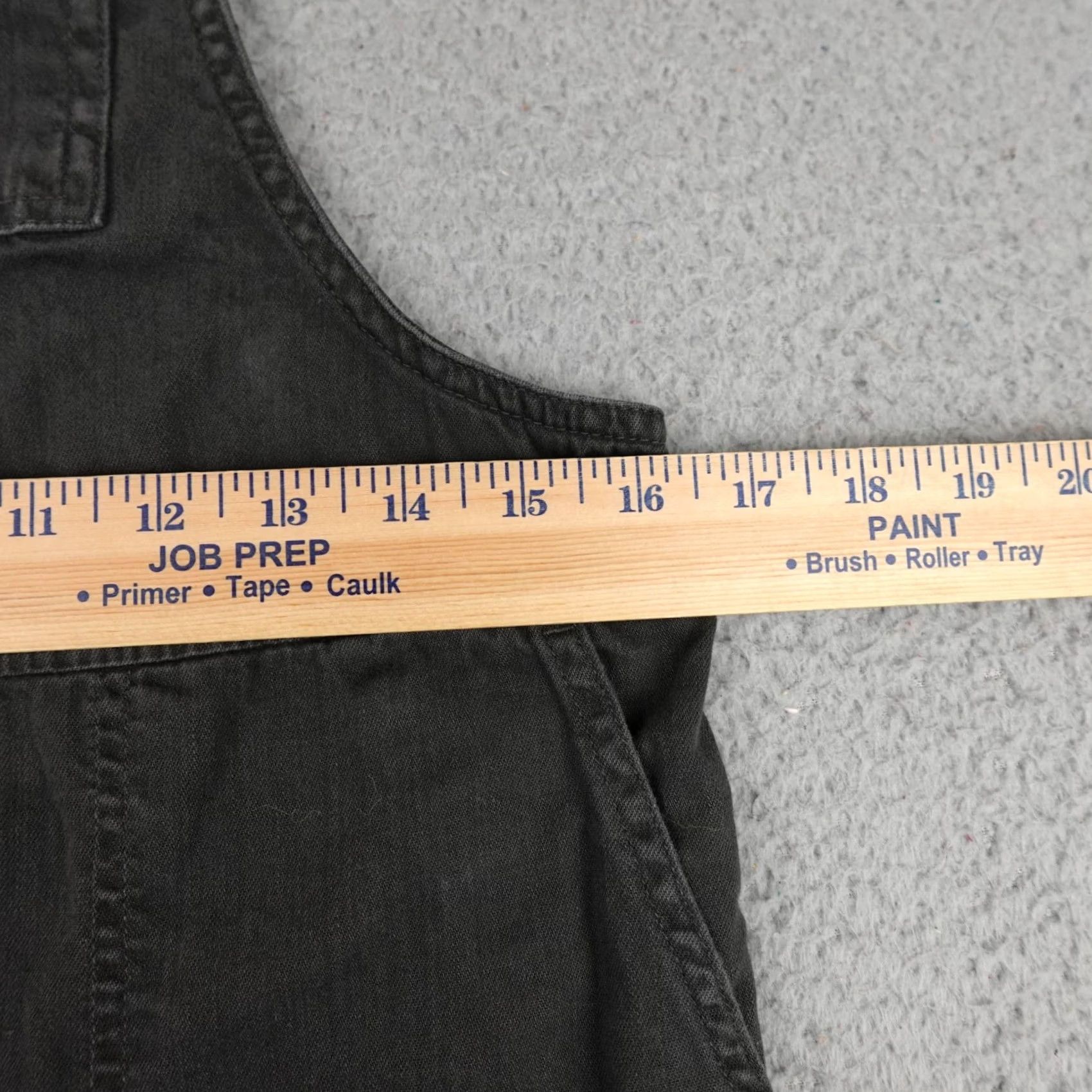 Vintage Aerie Overalls Womens XS Black Denim Straight Leg Adjustable Strap Relaxed Y2K Size 26" / US 2 / IT 38 - 6 Thumbnail