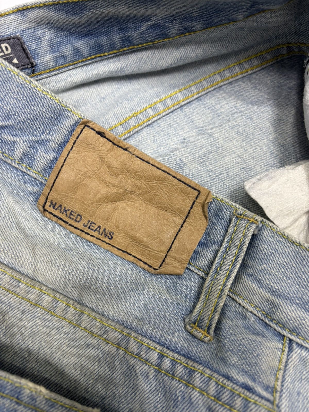 Yasuyuki Ishii RARE🔥NAKED JEANS PATCHWORK DISTRESSED DENIM JEANS Size US 34 / EU 50 - 10 Thumbnail