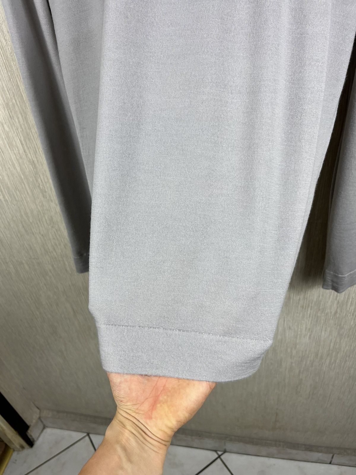 Ermenegildo Zegna Ermenegildo Zegna wool thin sweater avant garde old money Size US L / EU 52-54 / 3 - 8 Thumbnail
