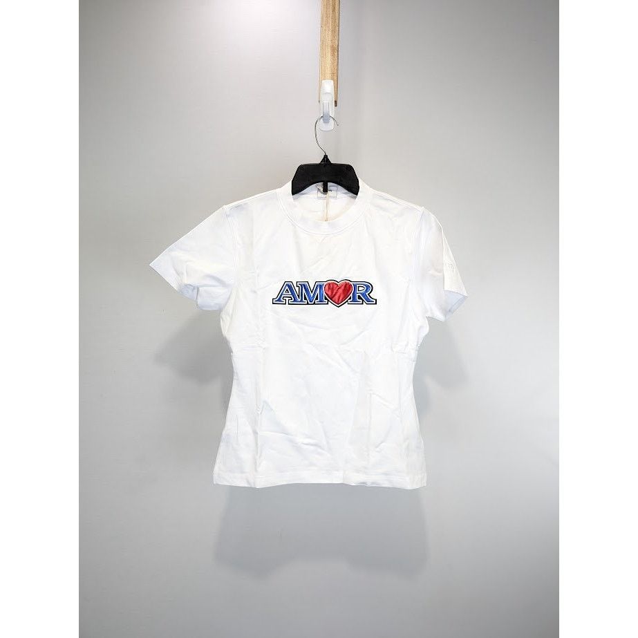 Vetements o1rshd1 Amor Fitted T-Shirt in White Size XL / US 12-14 / IT 48-50 - 1 Thumbnail
