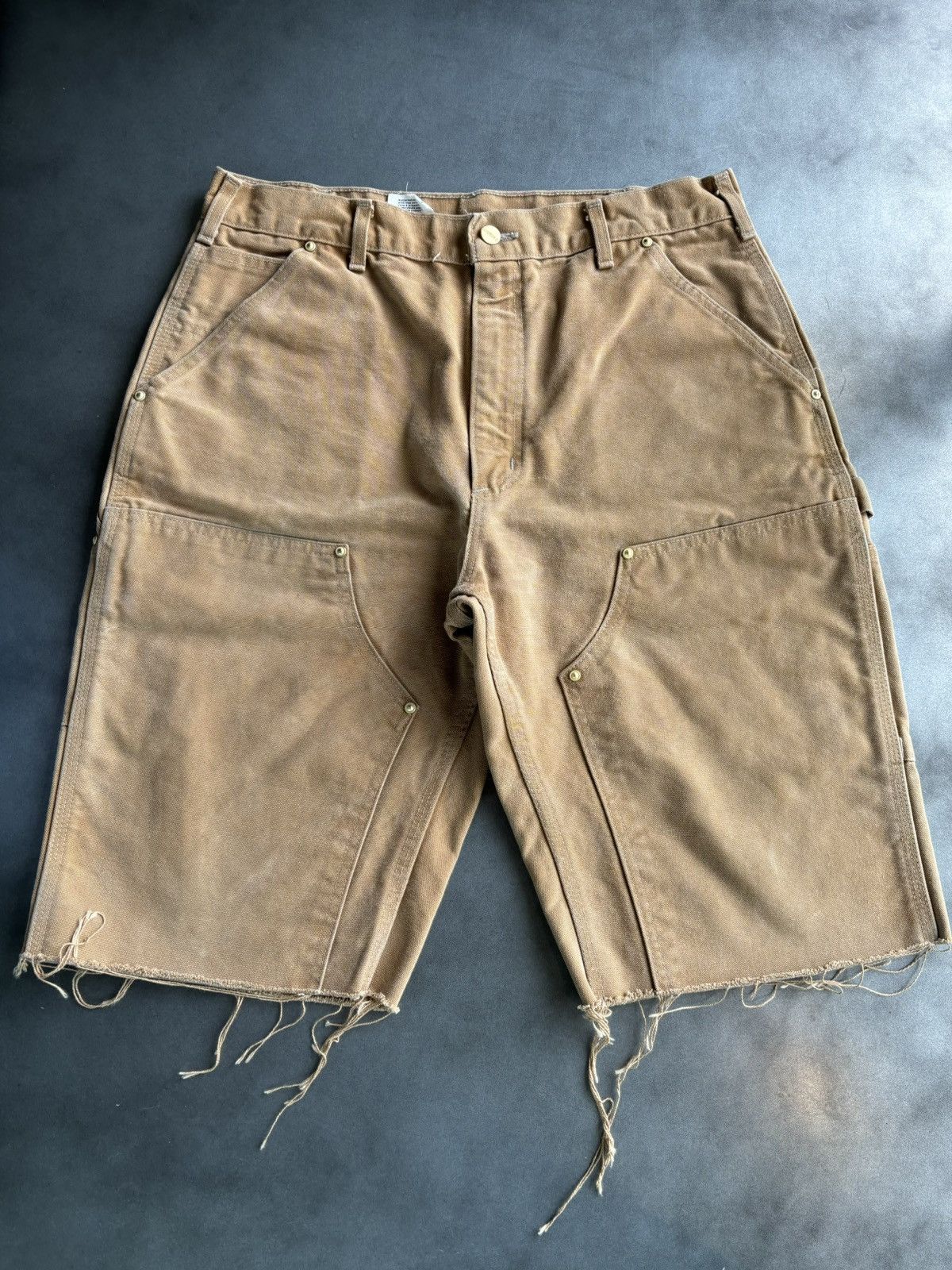 80s Carhartt double knee duck shorts 36 - メルカリ｜ショートパンツ 