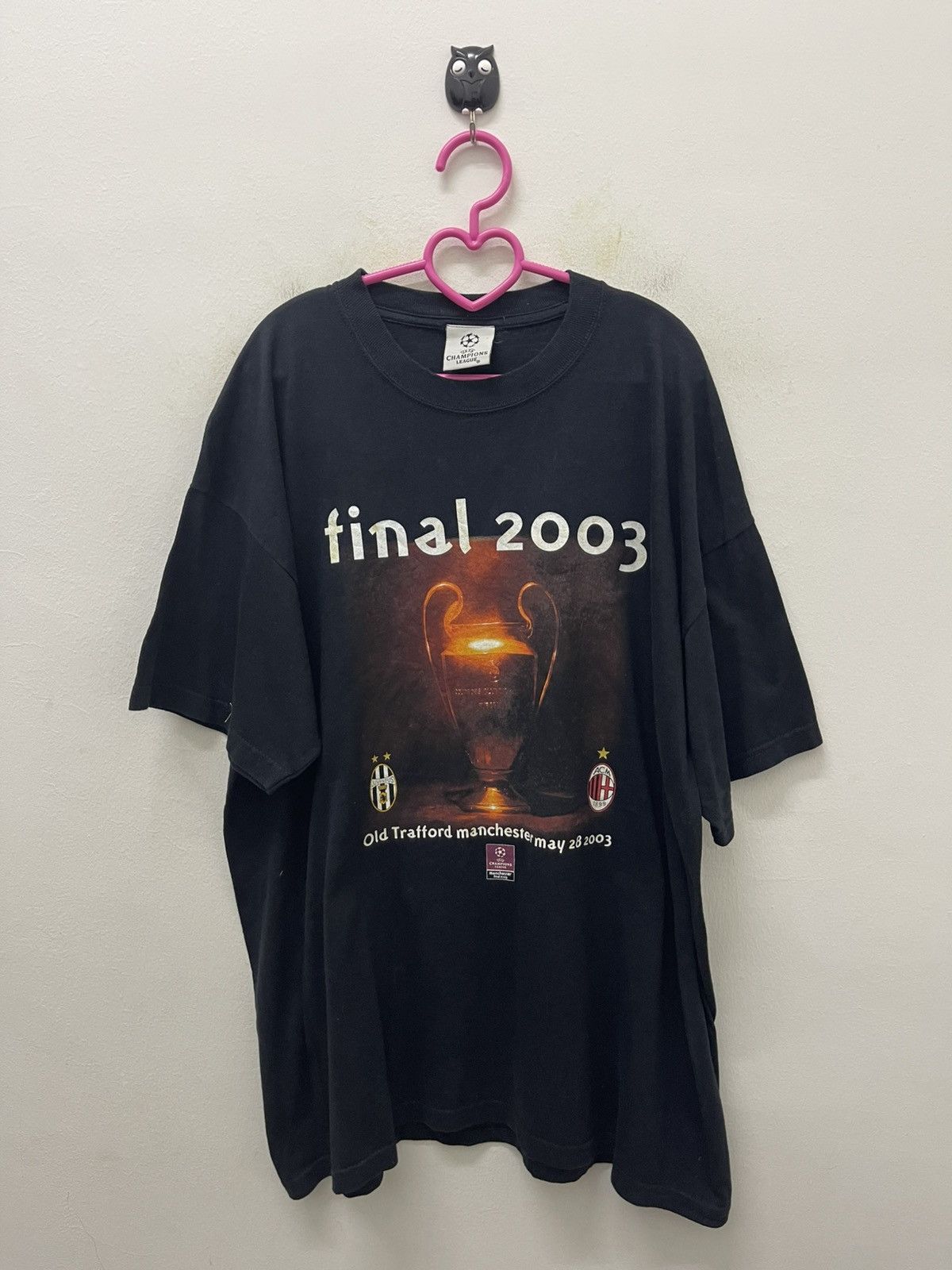 UEFA Rare Vintage UEFA CHAMPIONS LEAGUE UCL Final 2003 Juve Milan Size US XL / EU 56 / 4 - 1 Thumbnail
