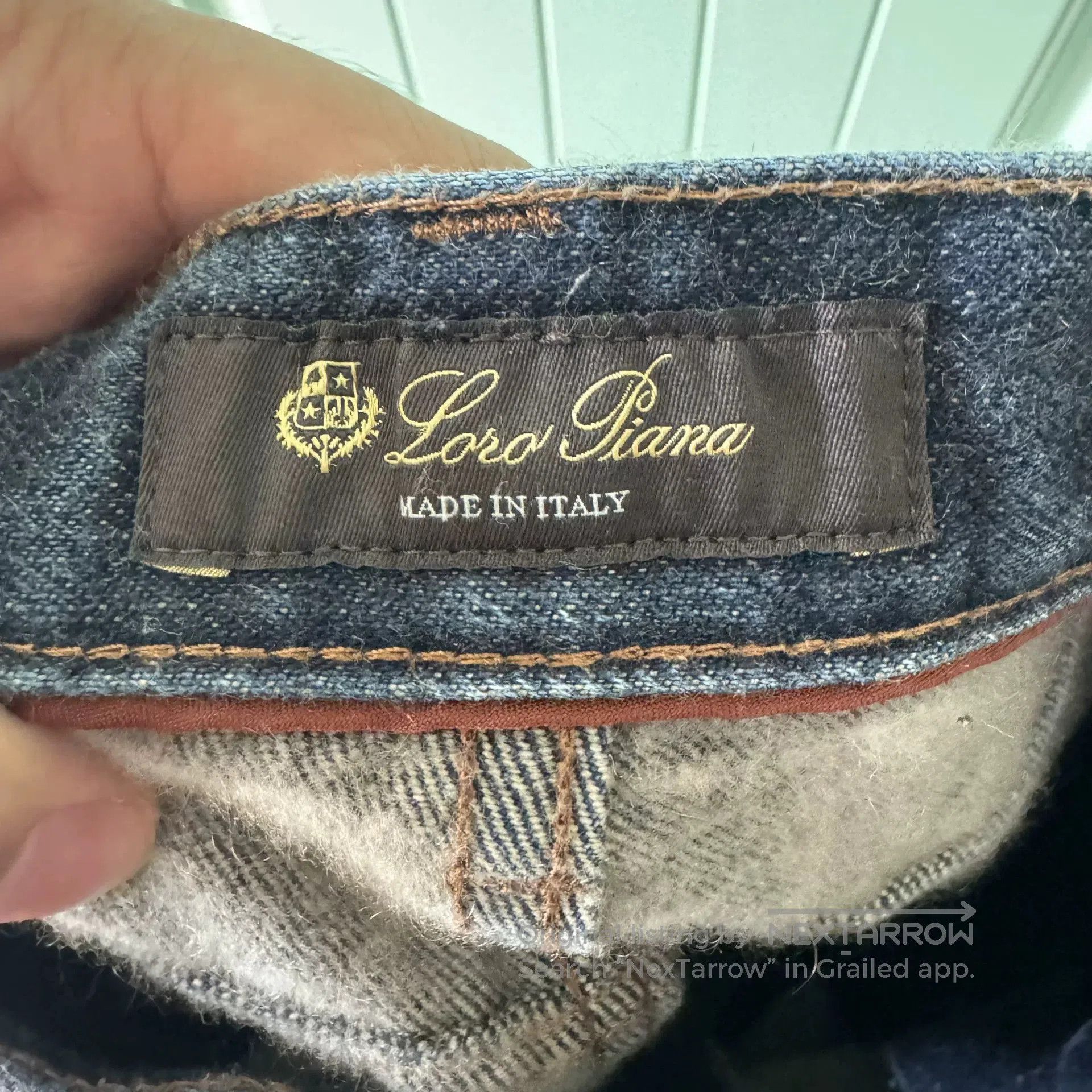 Loro Piana Cashmere Blue Jeans Size 40.