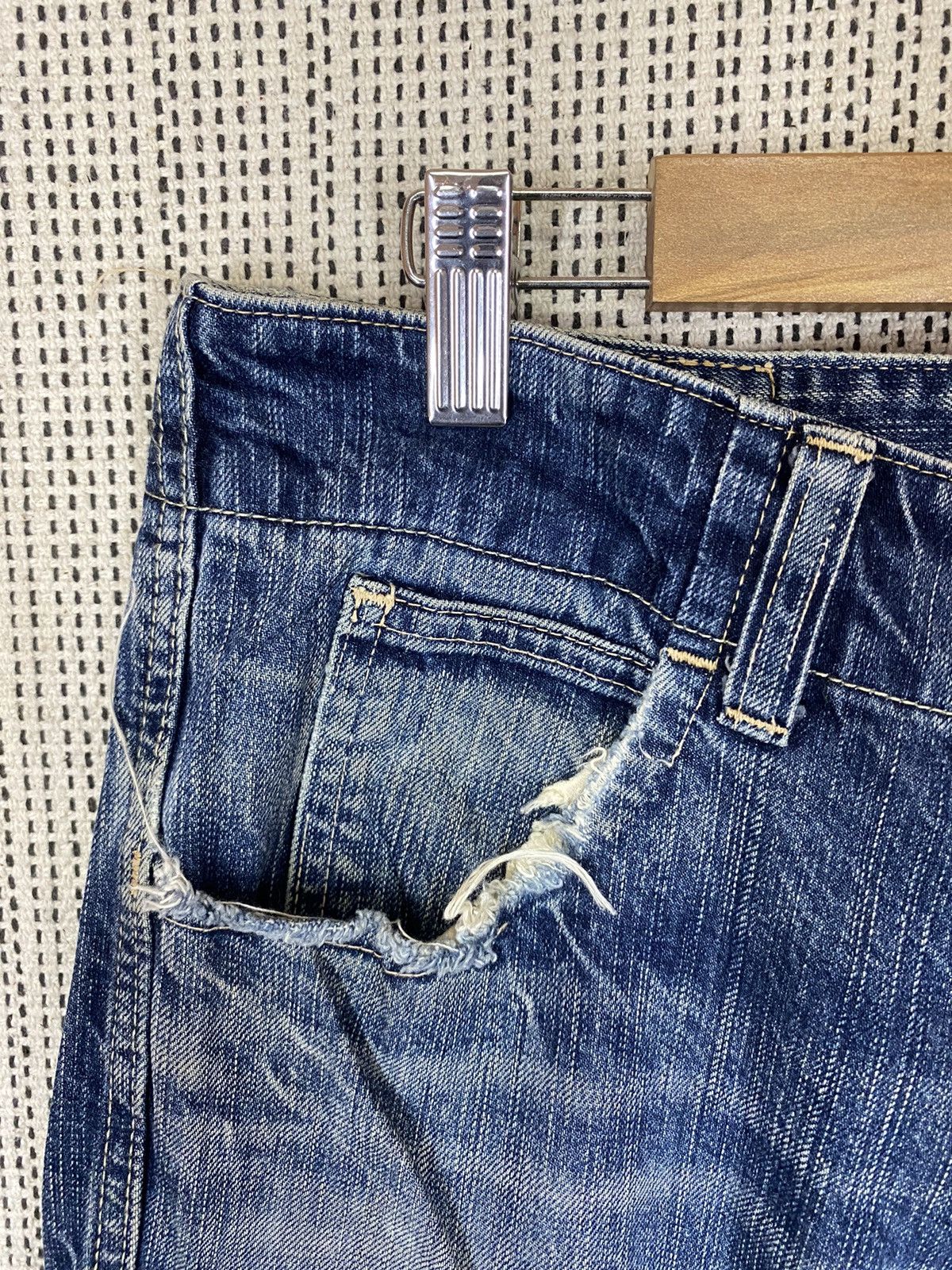 Edition Japan × Japanese Brand × Johnbull John bull distressed denim regular fits Size US 33 - 12 Thumbnail