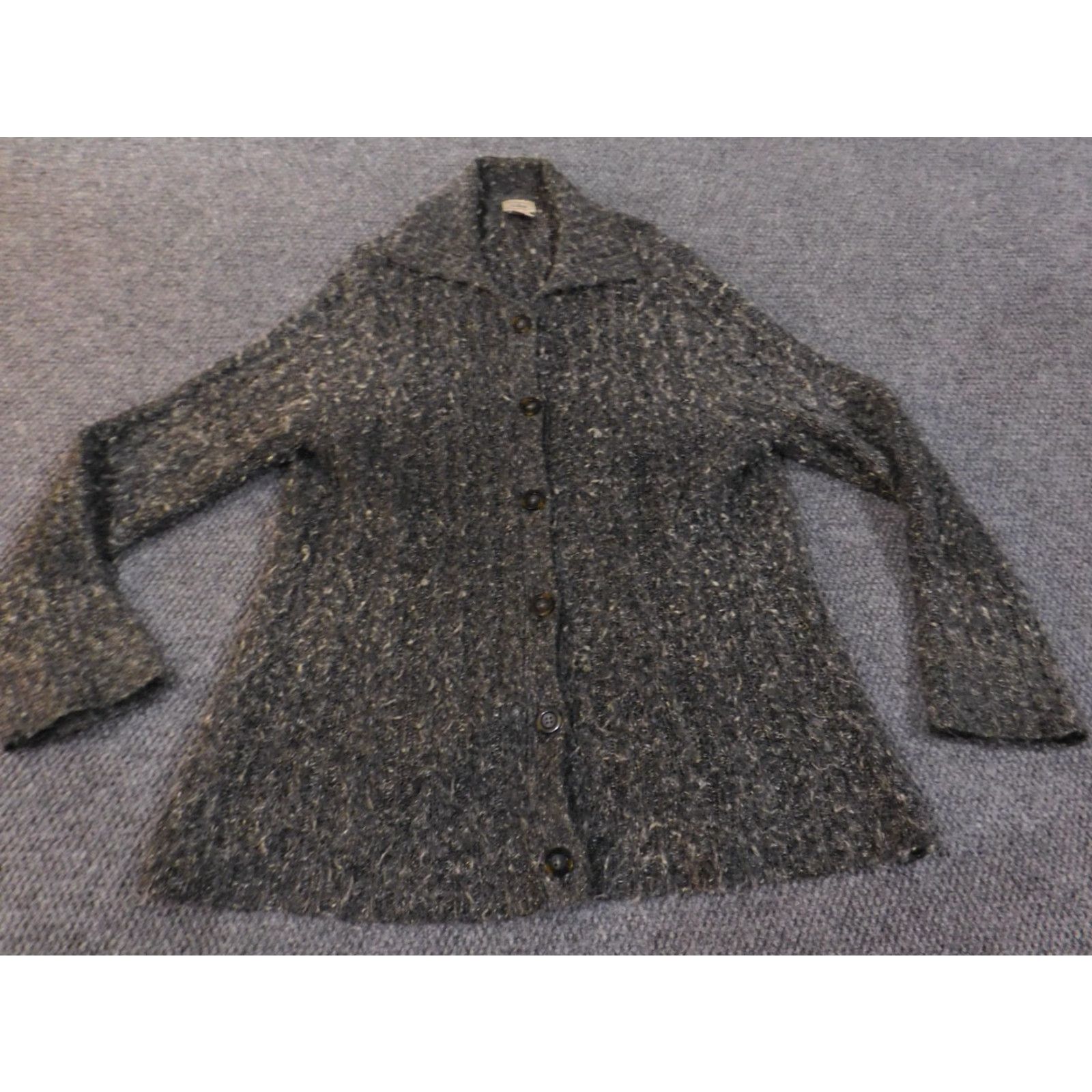 Vintage LL Bean Jacket Womens L Wool Gray Outdoor Casual Button Stretch Modern Classic Size L / US 10 / IT 46 - 4 Thumbnail