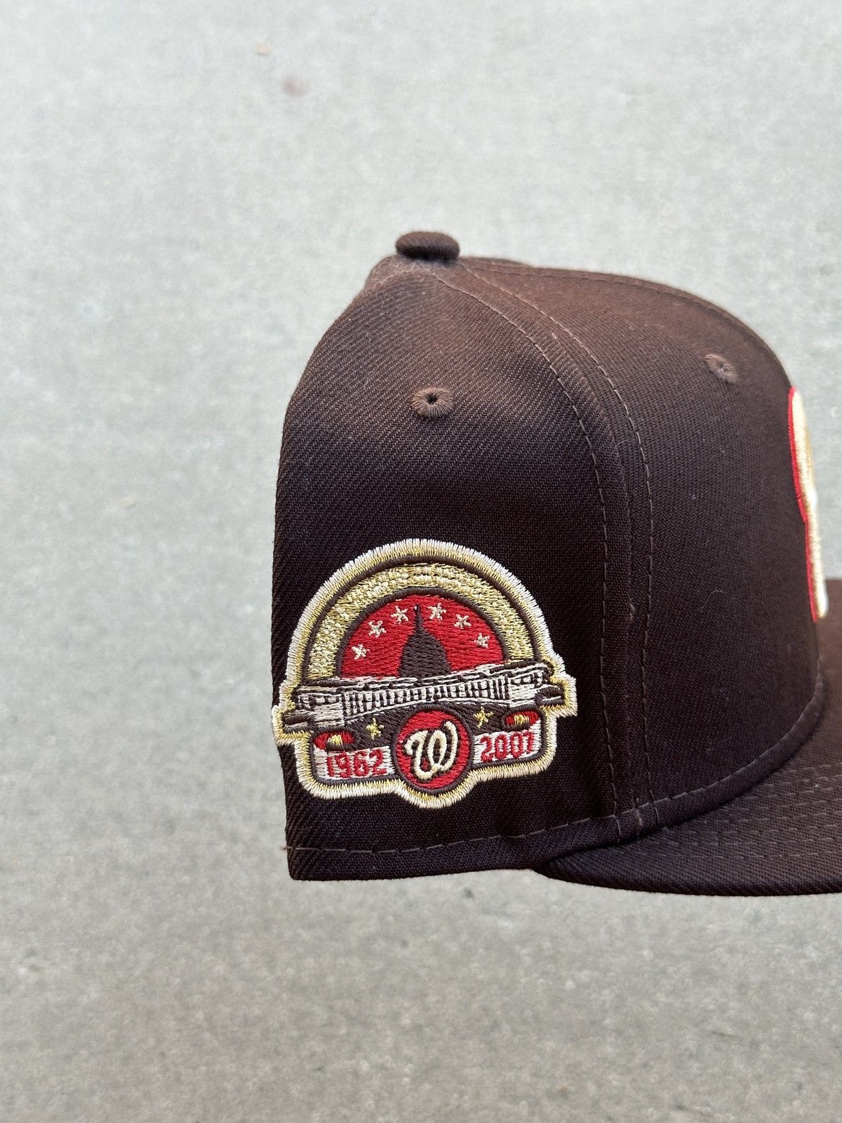 MLB × MyFitteds × New Era Washington Nationals The Warriors Fitted Hat 7 1/4 Myfitteds Size ONE SIZE - 2 Thumbnail