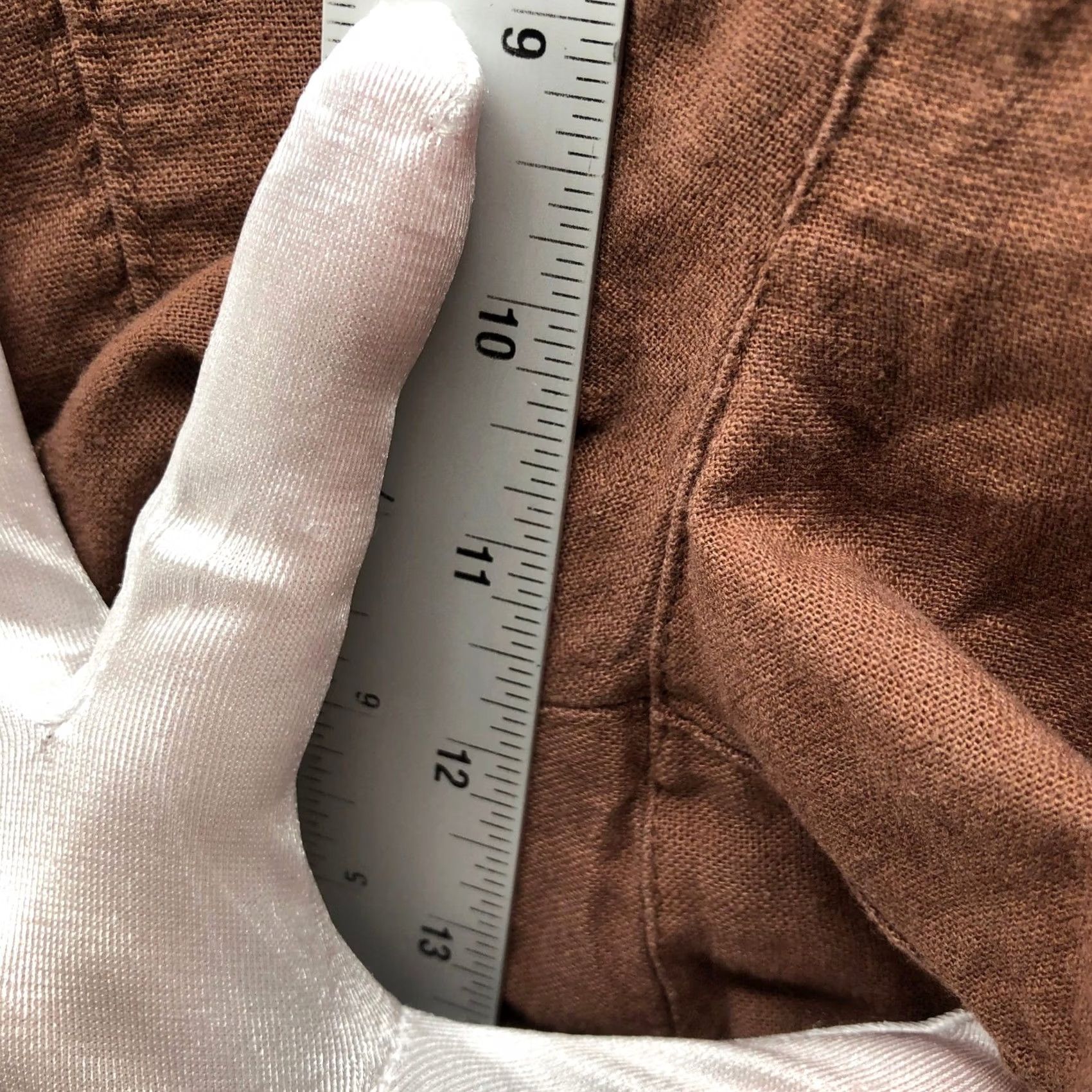 Old Navy Old Navy High Rise Linen Blend Shorts Womens 2X Brown Pull On Relaxed 3'' Size 40" / US 18 - 6 Thumbnail