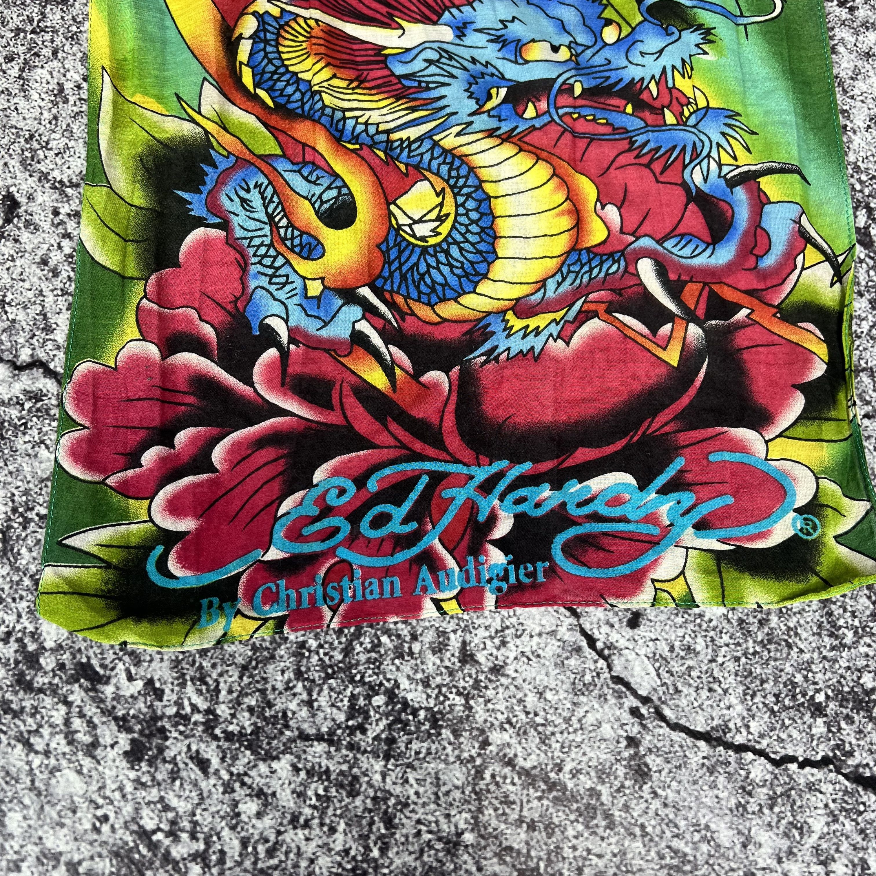Christian Audigier Ed Hardy by Christian Audigier Skarf Silk Big Logo 210x30 cm Size ONE SIZE - 9 Thumbnail