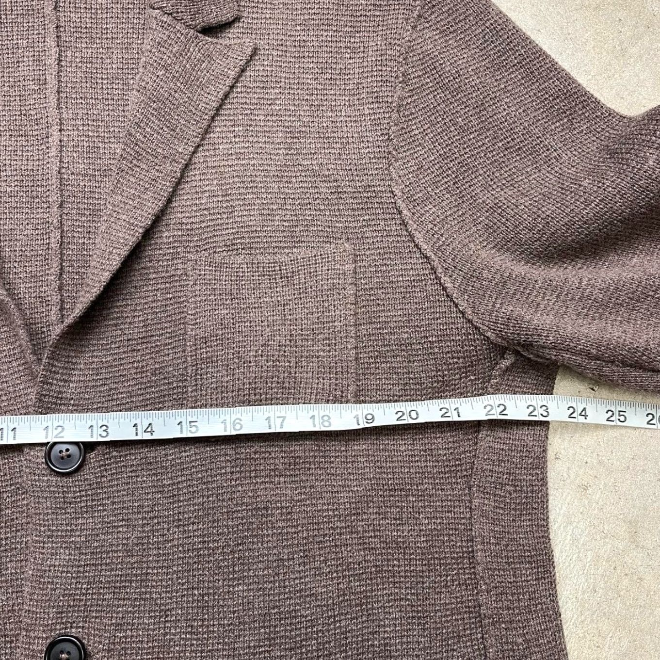 Vintage VINTAGE Alan Paine Wool Cashmere Knit Sweater Blazer Brown Jacket 2XL Mens Long Sleeve Cardigan Brown Wool 2XL Mens Size US XXL / EU 58 / 5 - 4 Thumbnail