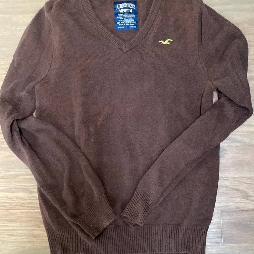 Other Hollister Men’s Brown Vneck Sweater Medium Size US M / EU 48-50 / 2 - 1 Thumbnail